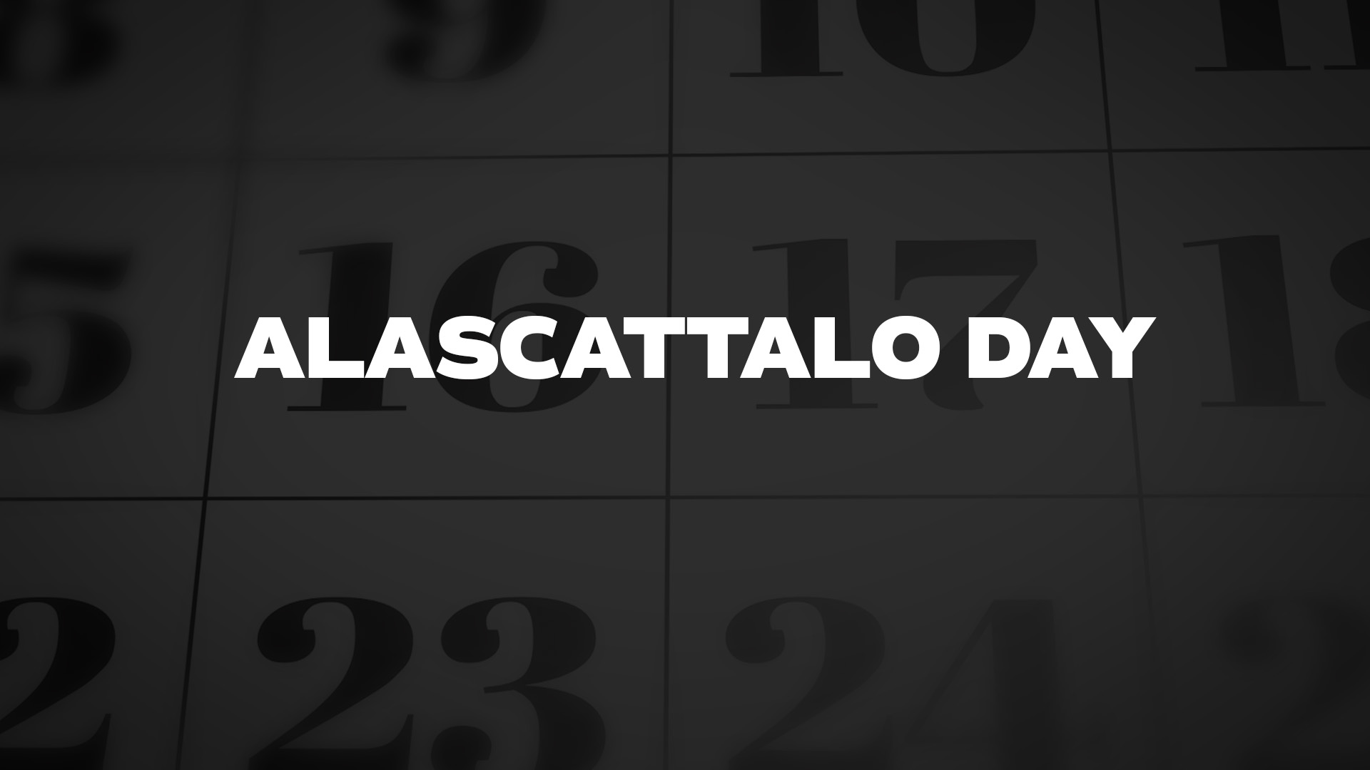 Title image for Alascattalo Day