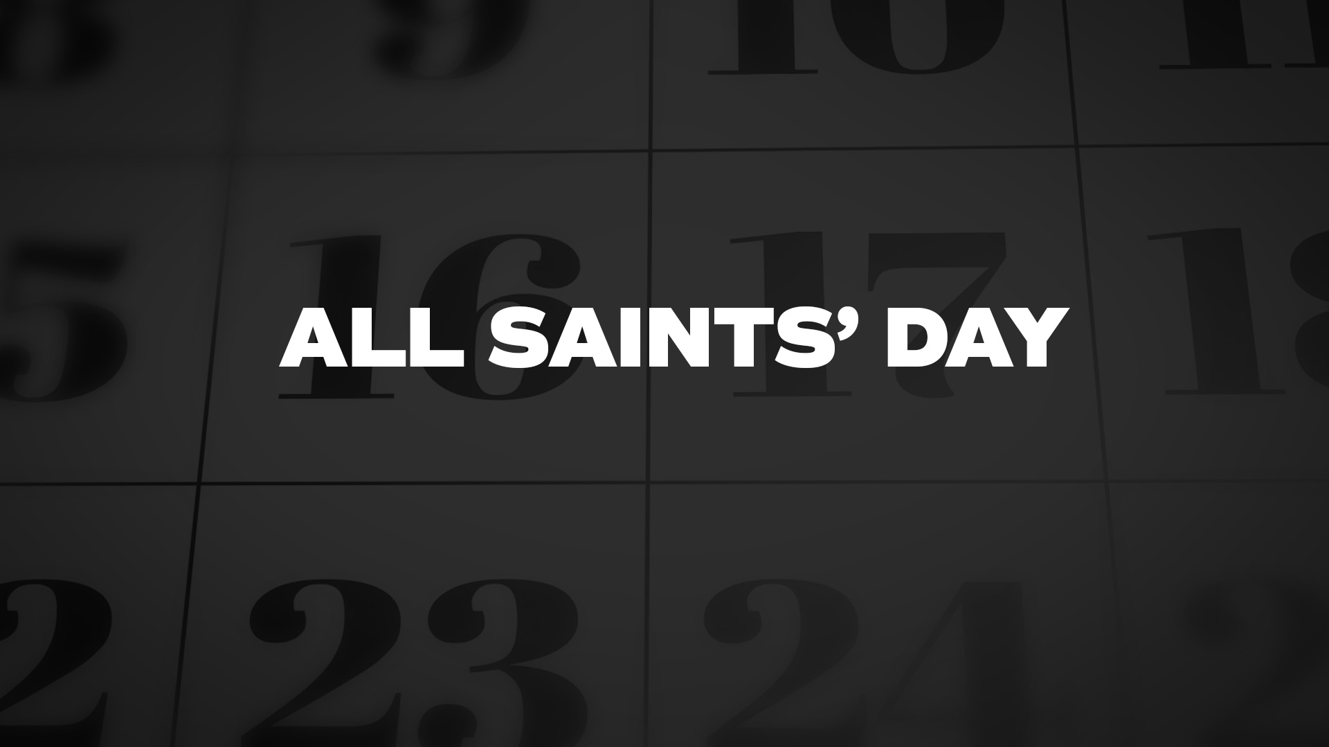 Title image for All Saints' Day