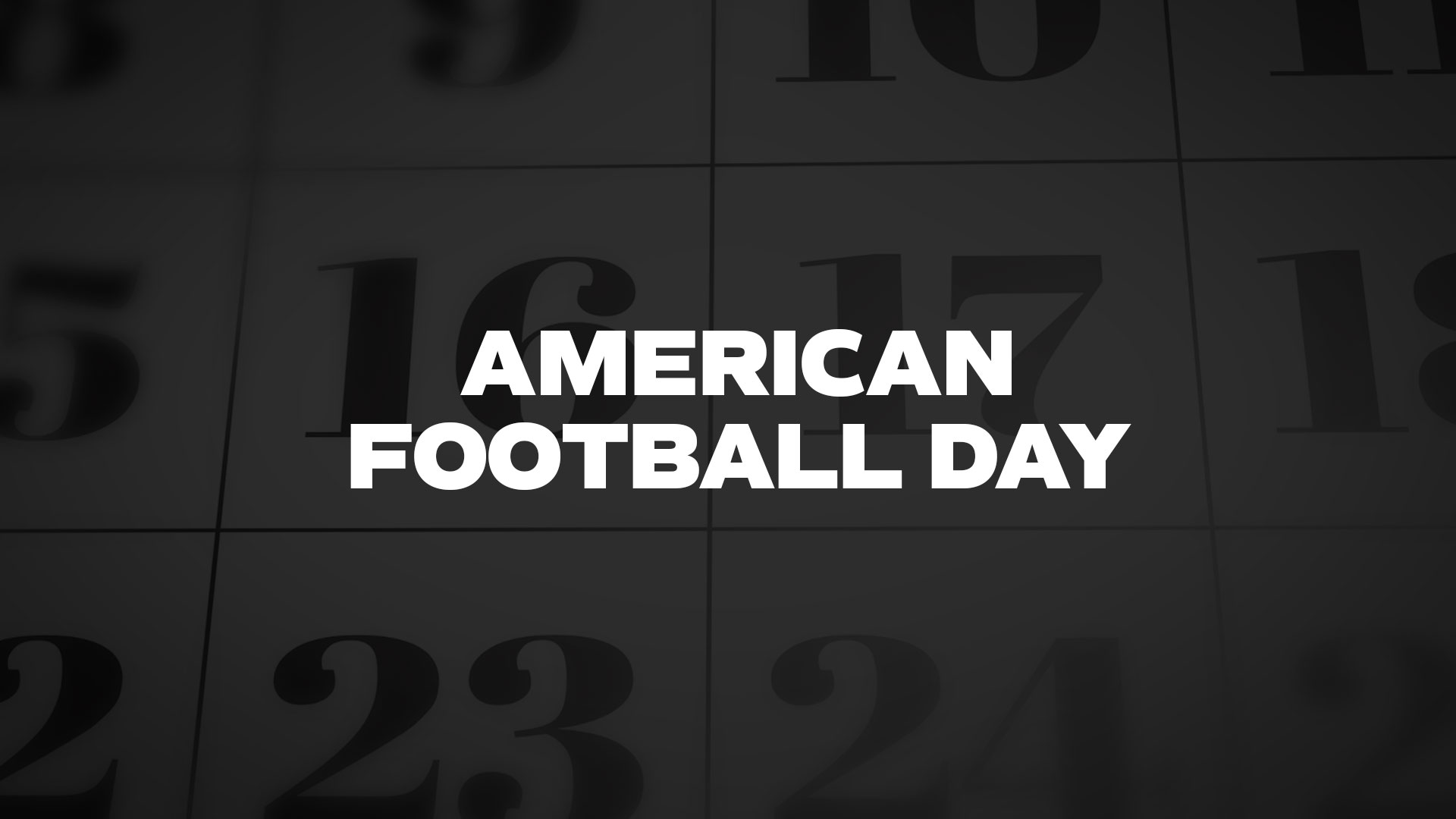 Title image for American Football Day