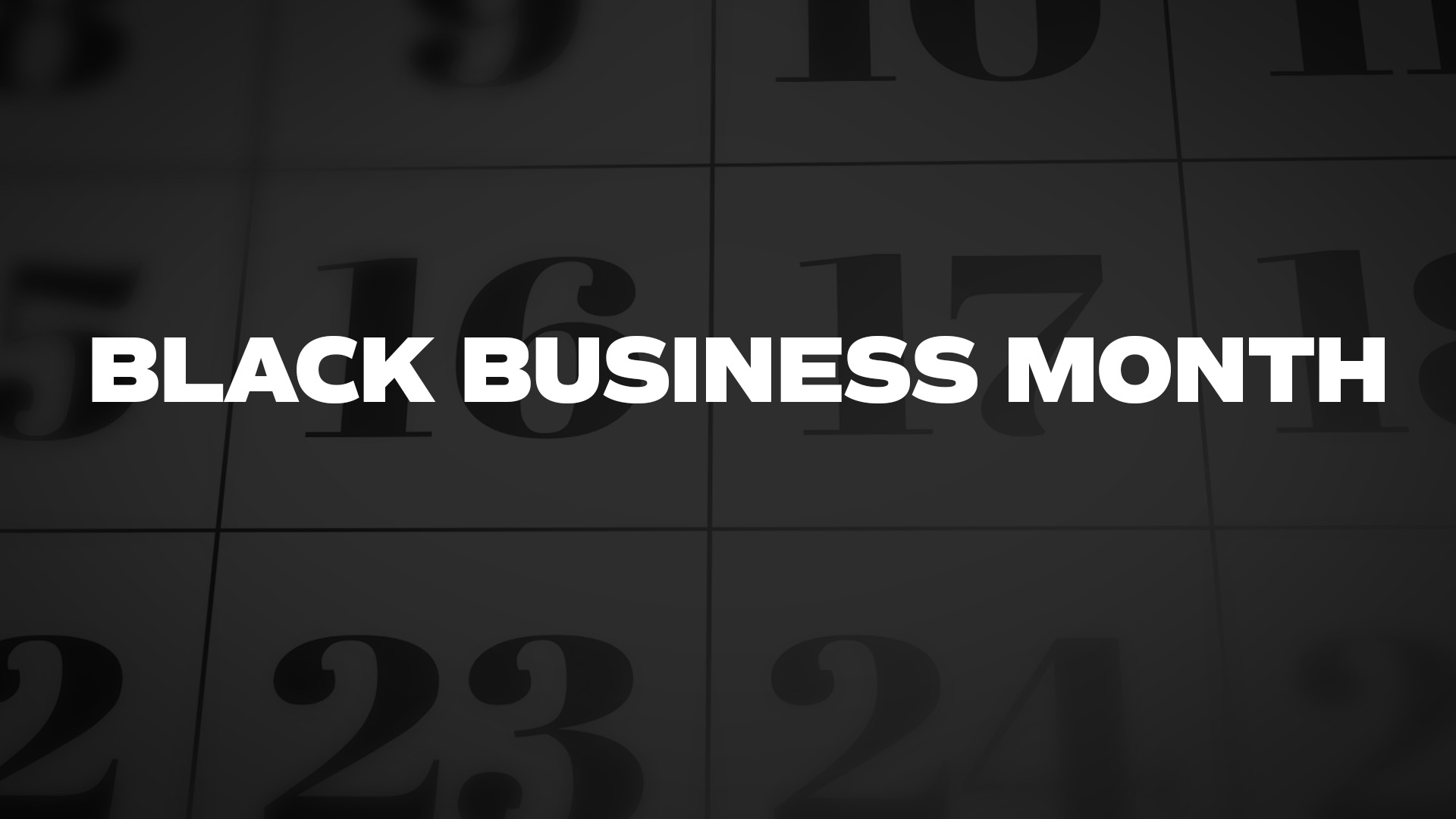 Title image for Black Business Month