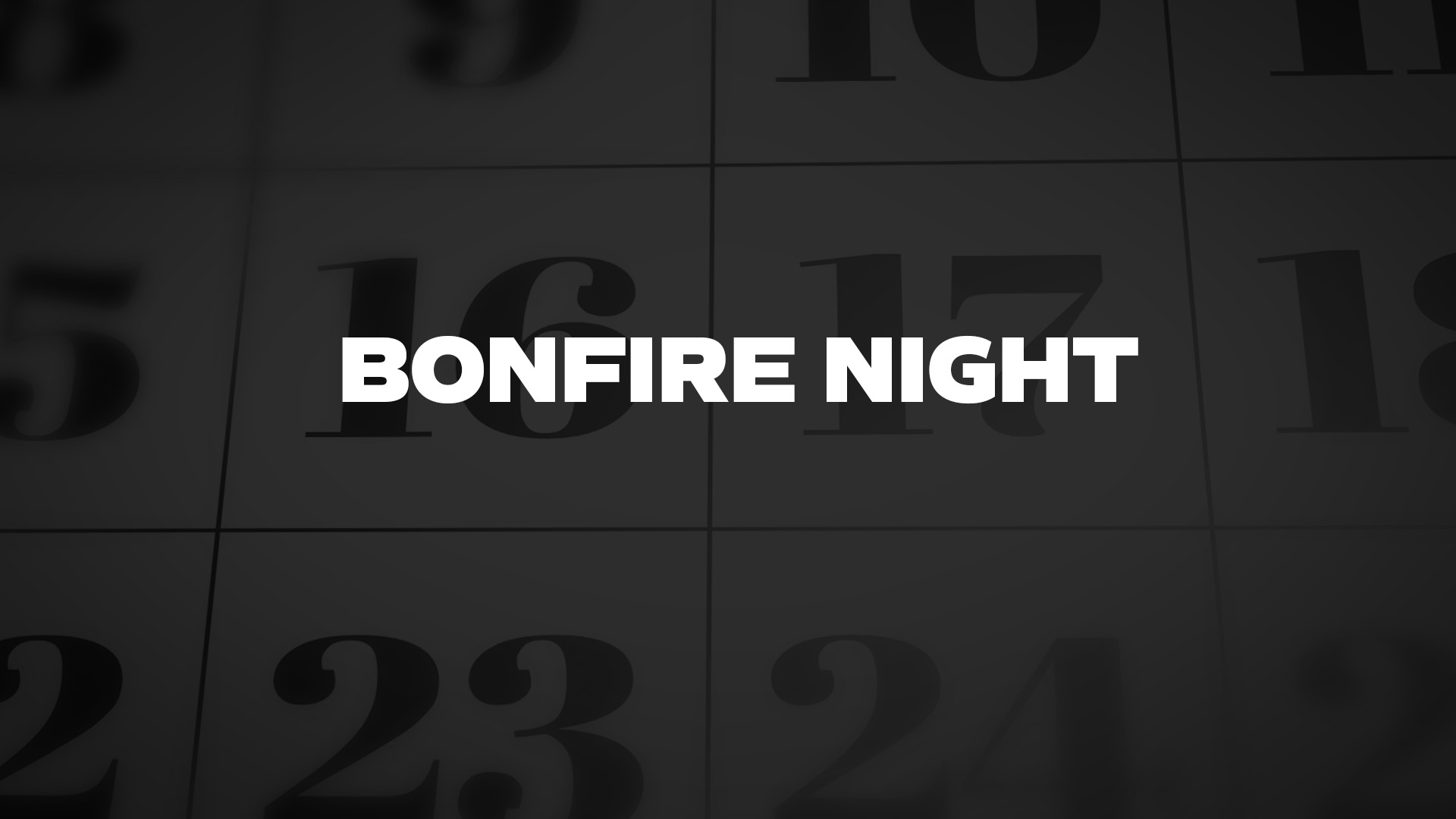 Title image for Bonfire Night
