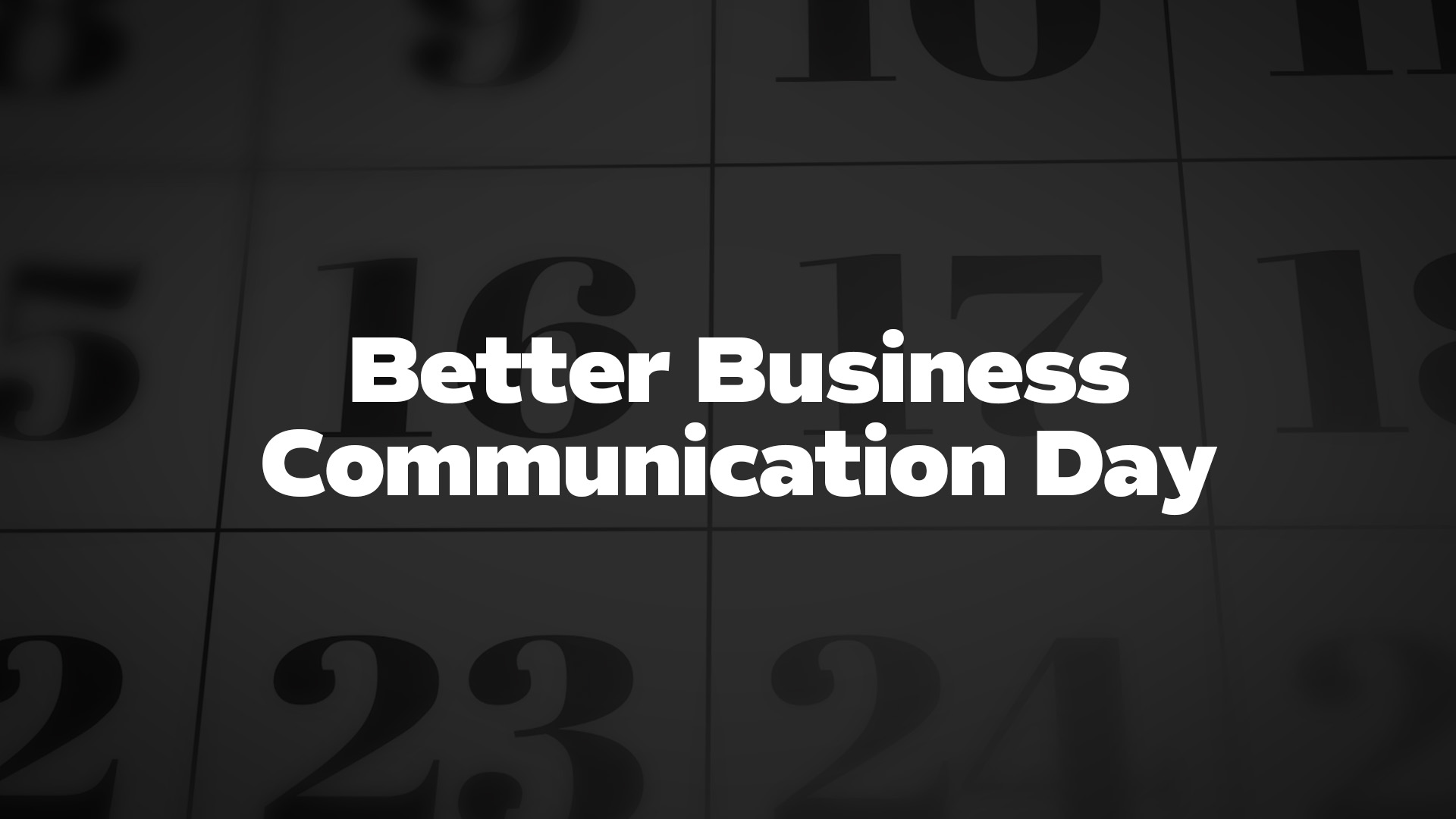 Title image for Better Business Communication Day