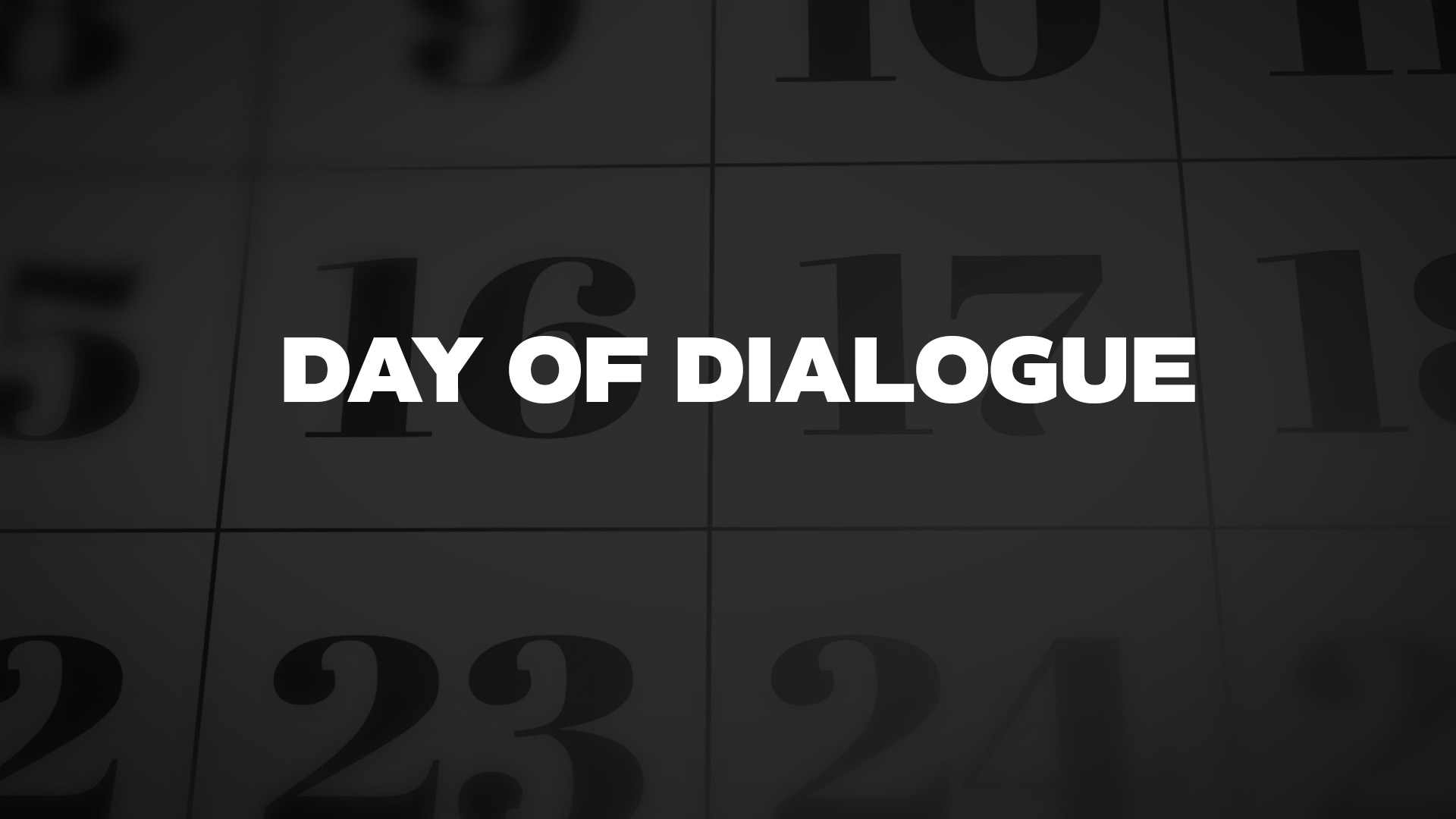 Title image for Day Of Dialogue