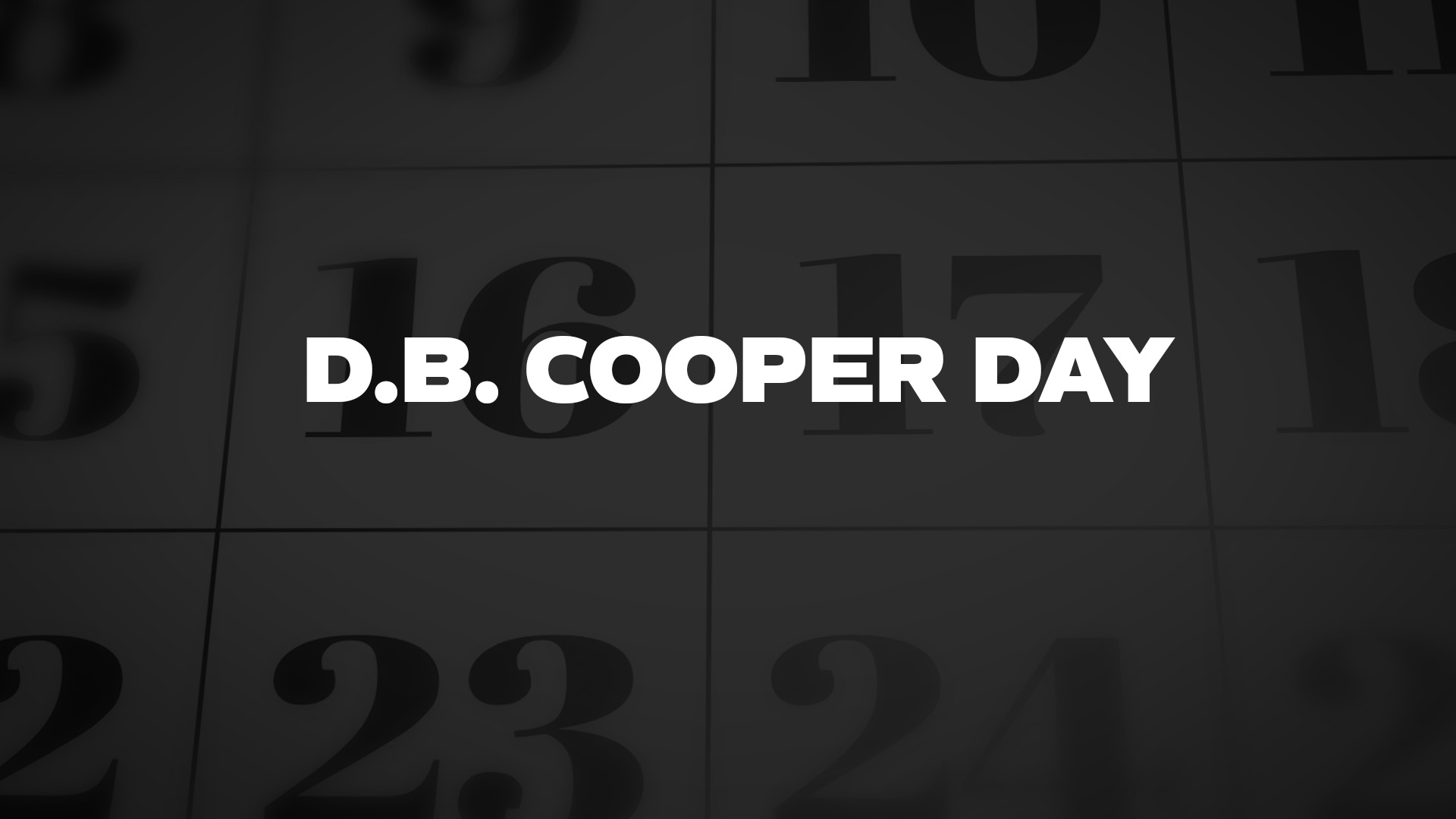 Title image for D.B. Cooper Day