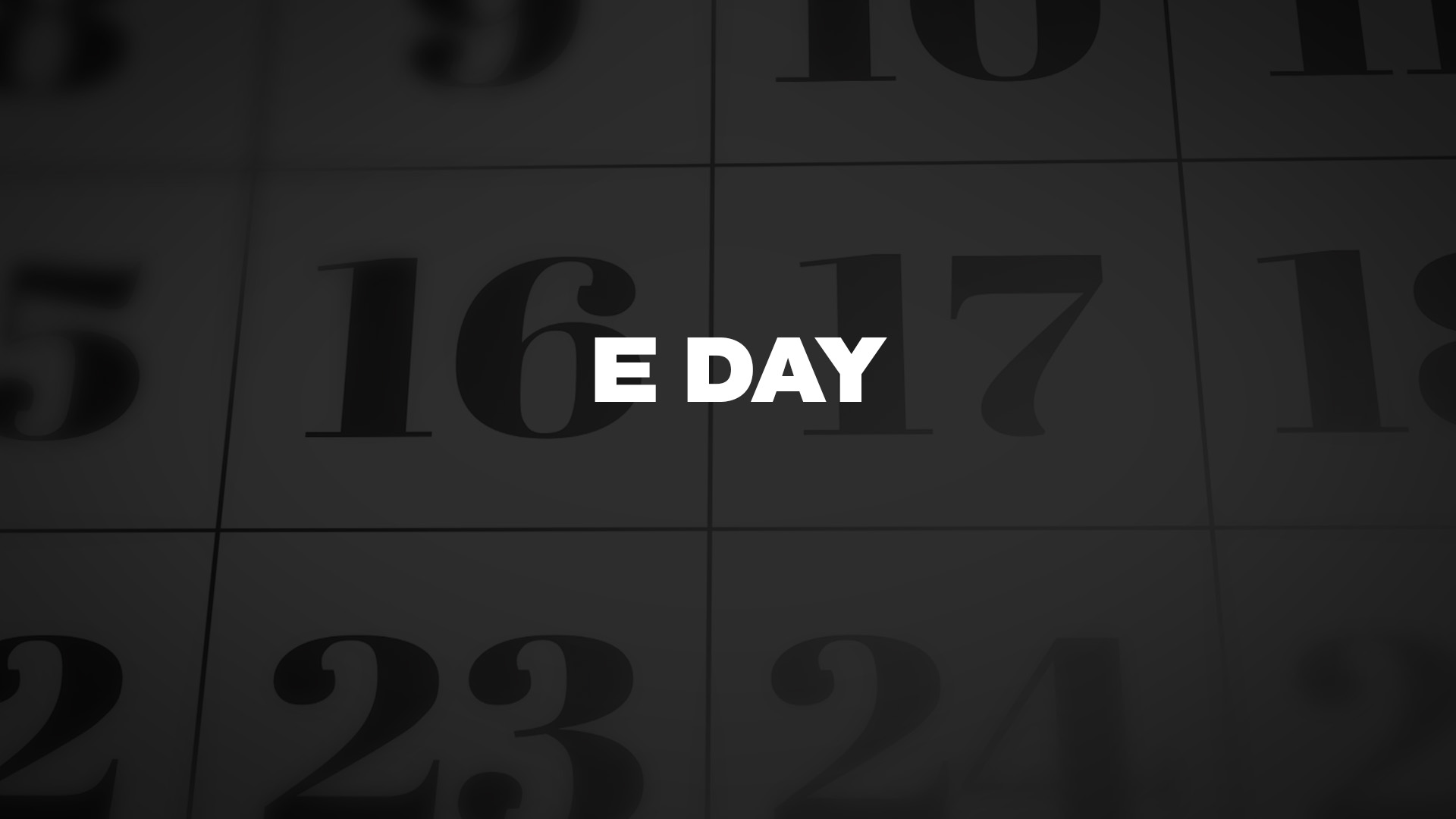 Title image for e-Day