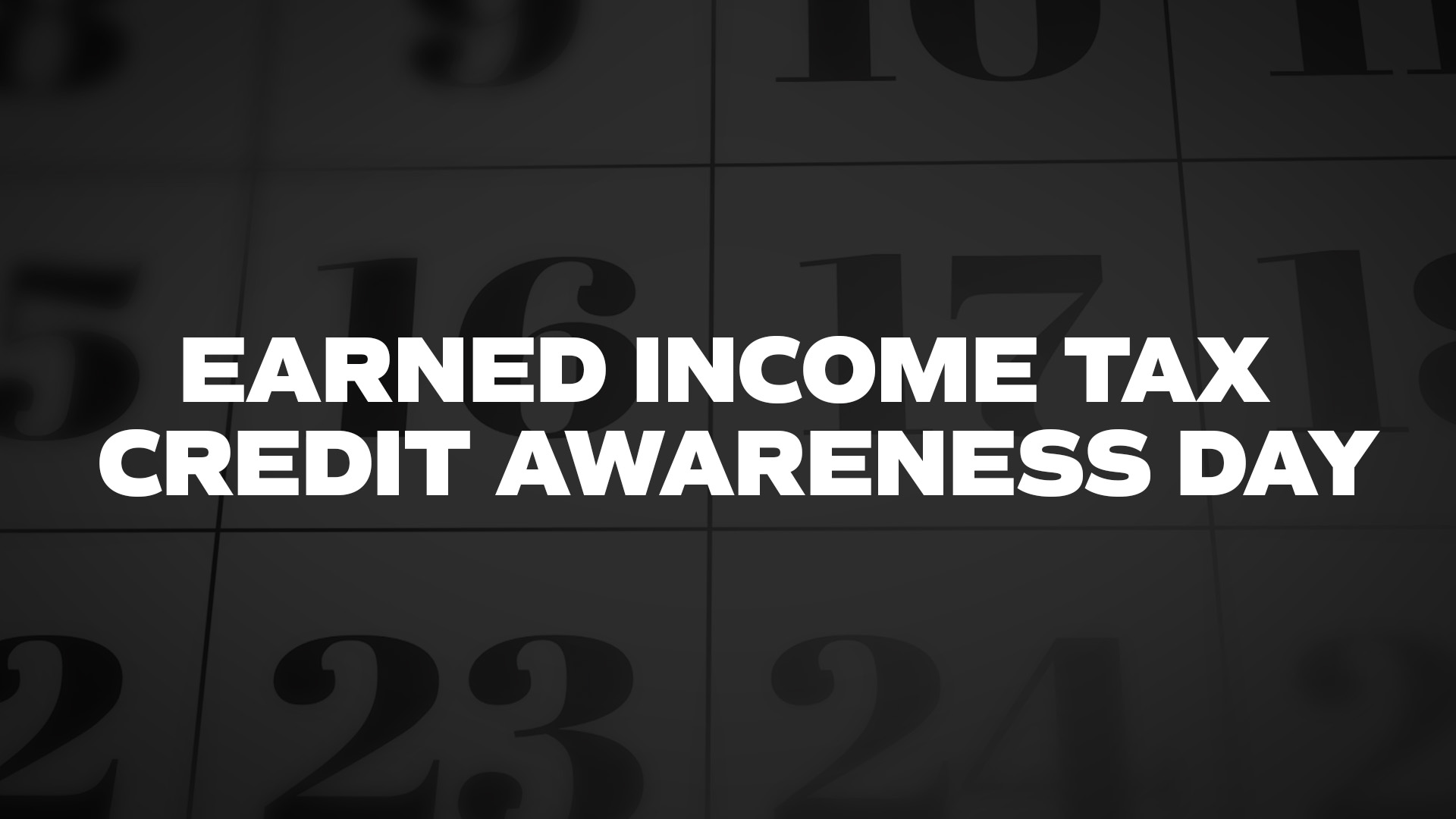 Title image for Earned Income Tax Credit Awareness Day