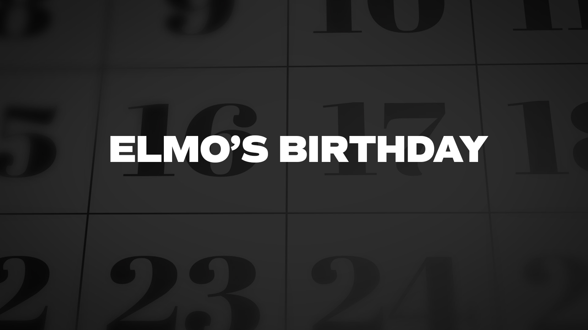 Title image for Elmo's Birthday