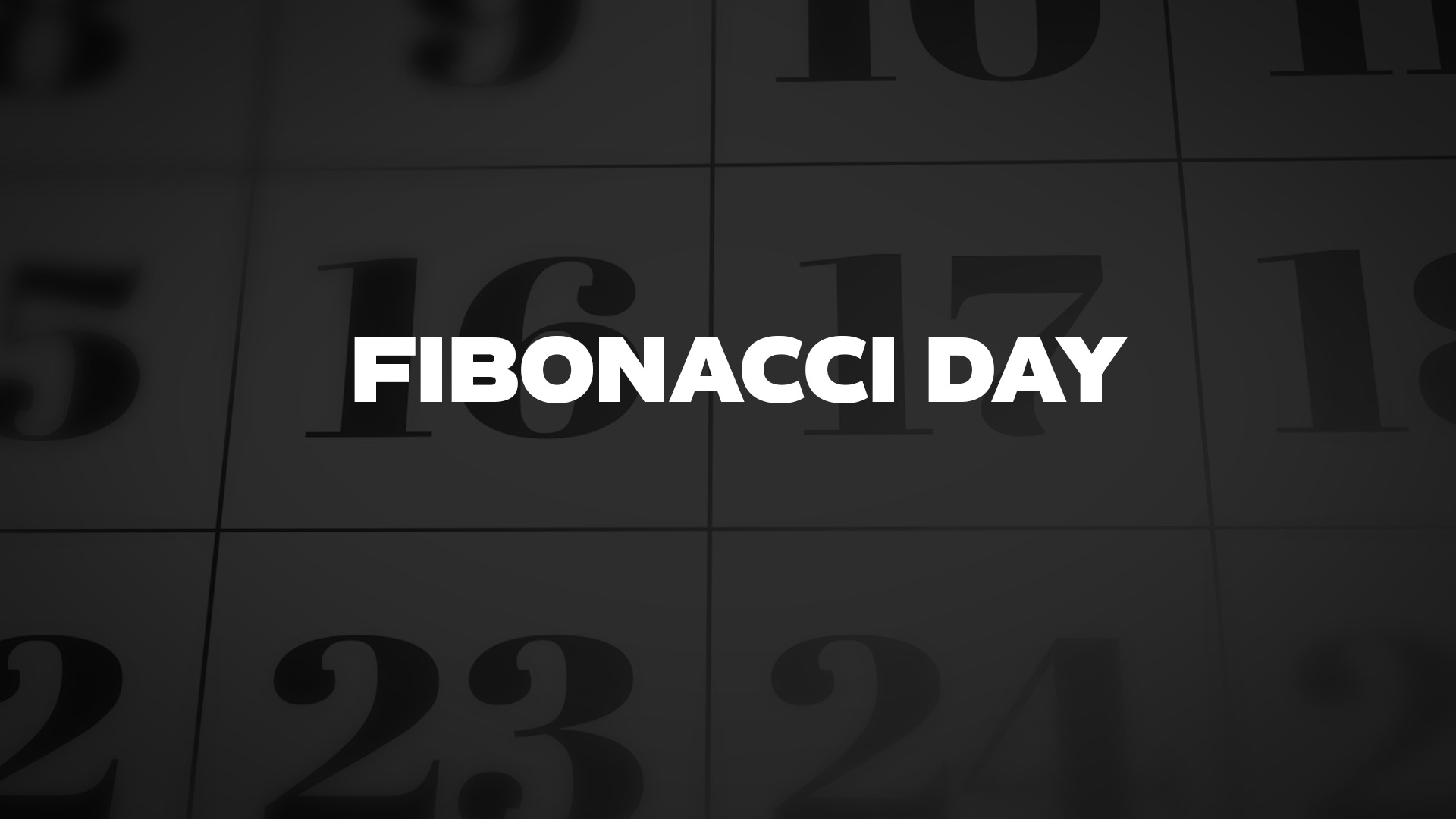 Title image for Fibonacci Day