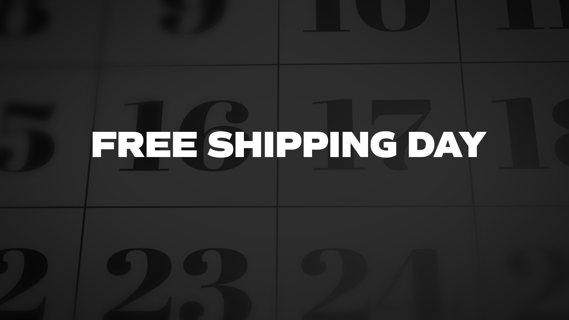 Title image for Free Shipping Day