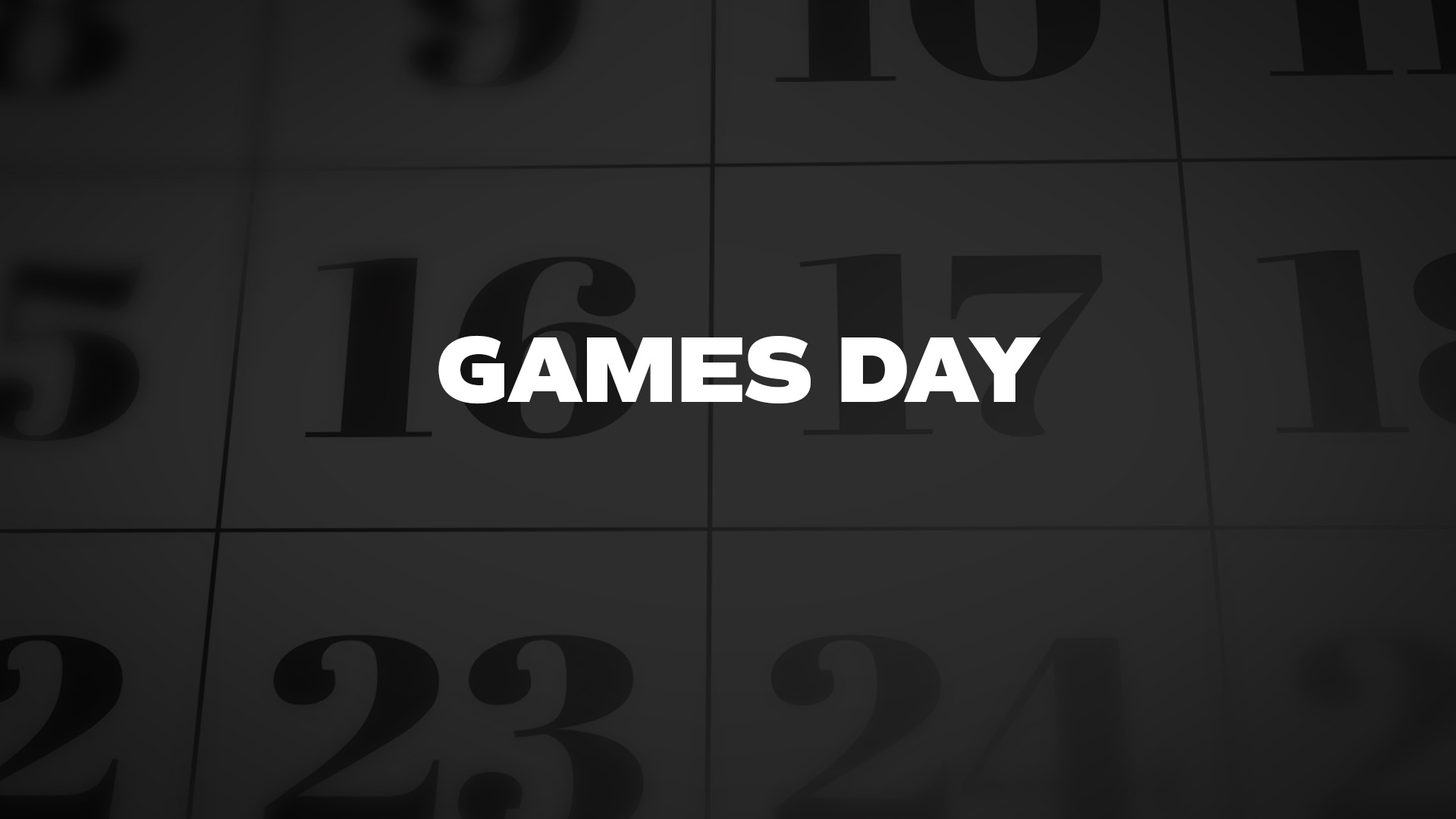 Title image for Games Day