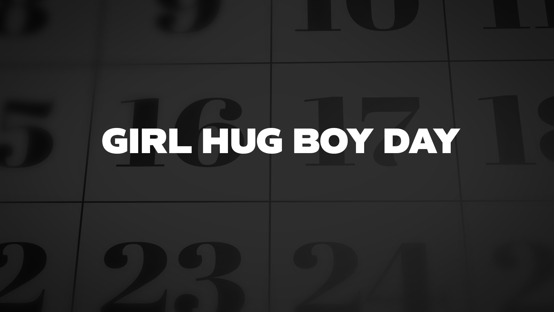 Title image for Girl Hug Boy Day