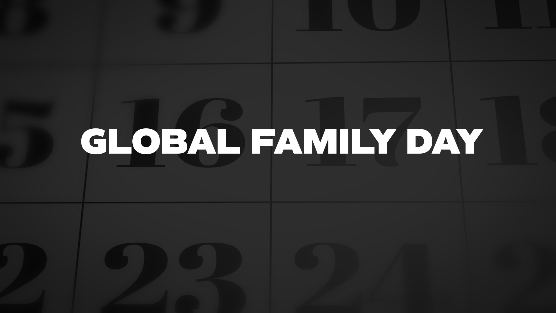 Title image for Global Family Day