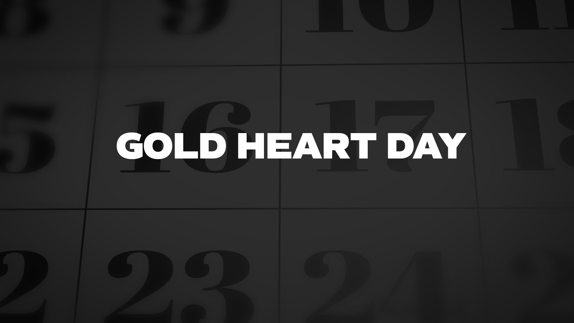 Title image for Gold Heart Day