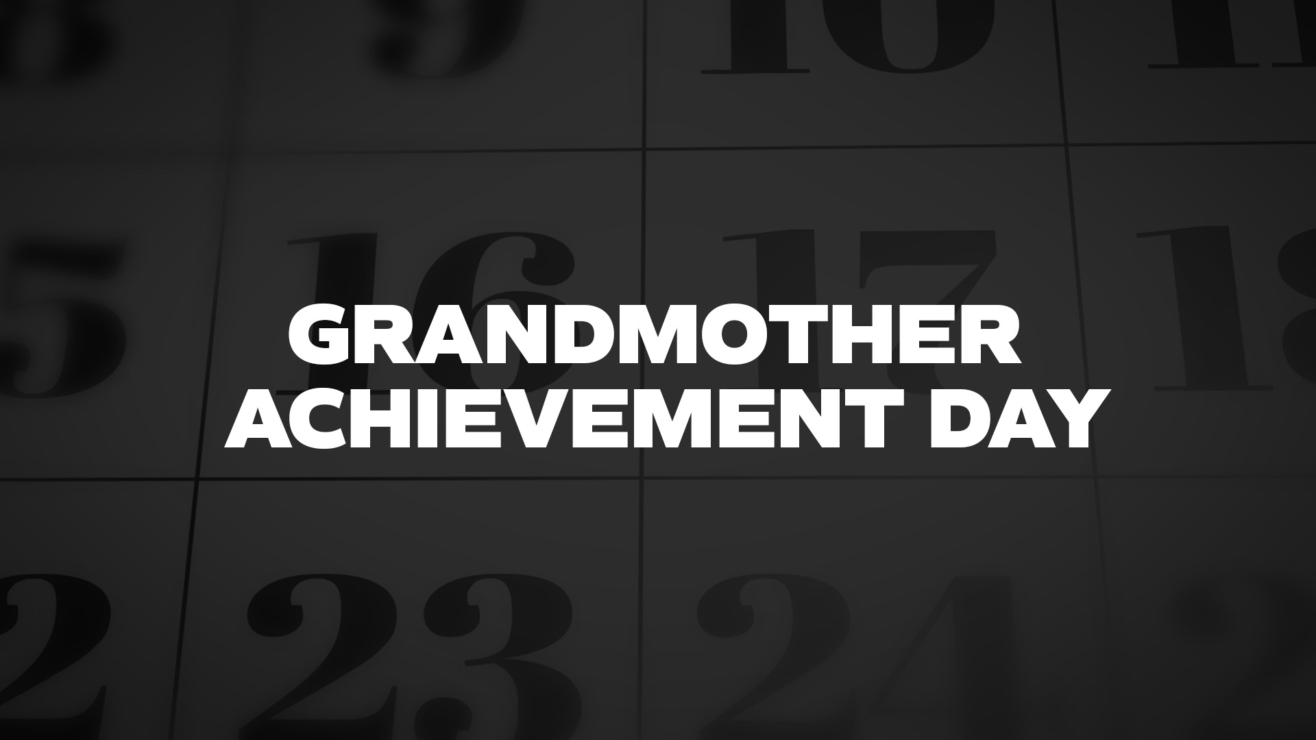 Title image for Grandmother Achievement Day
