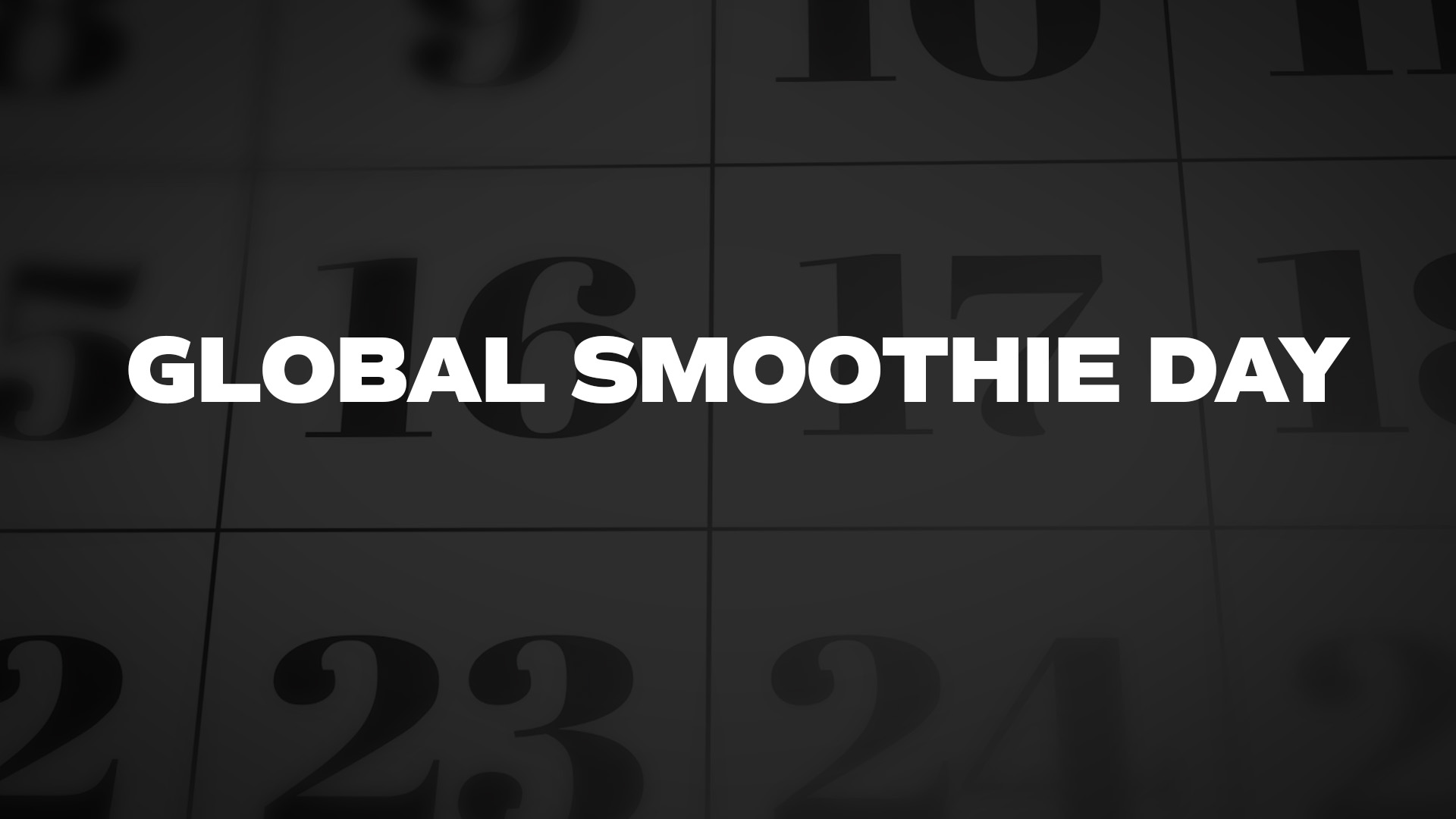 Title image for Global Smoothie Day