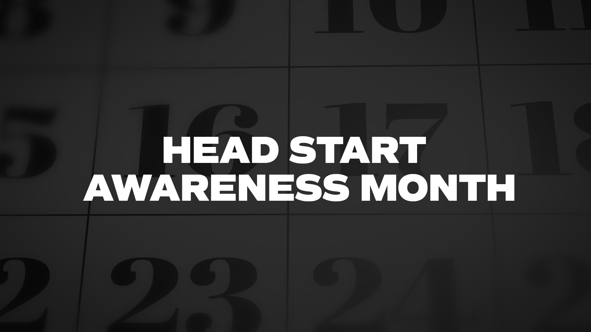 Title image for Head Start Awareness Month