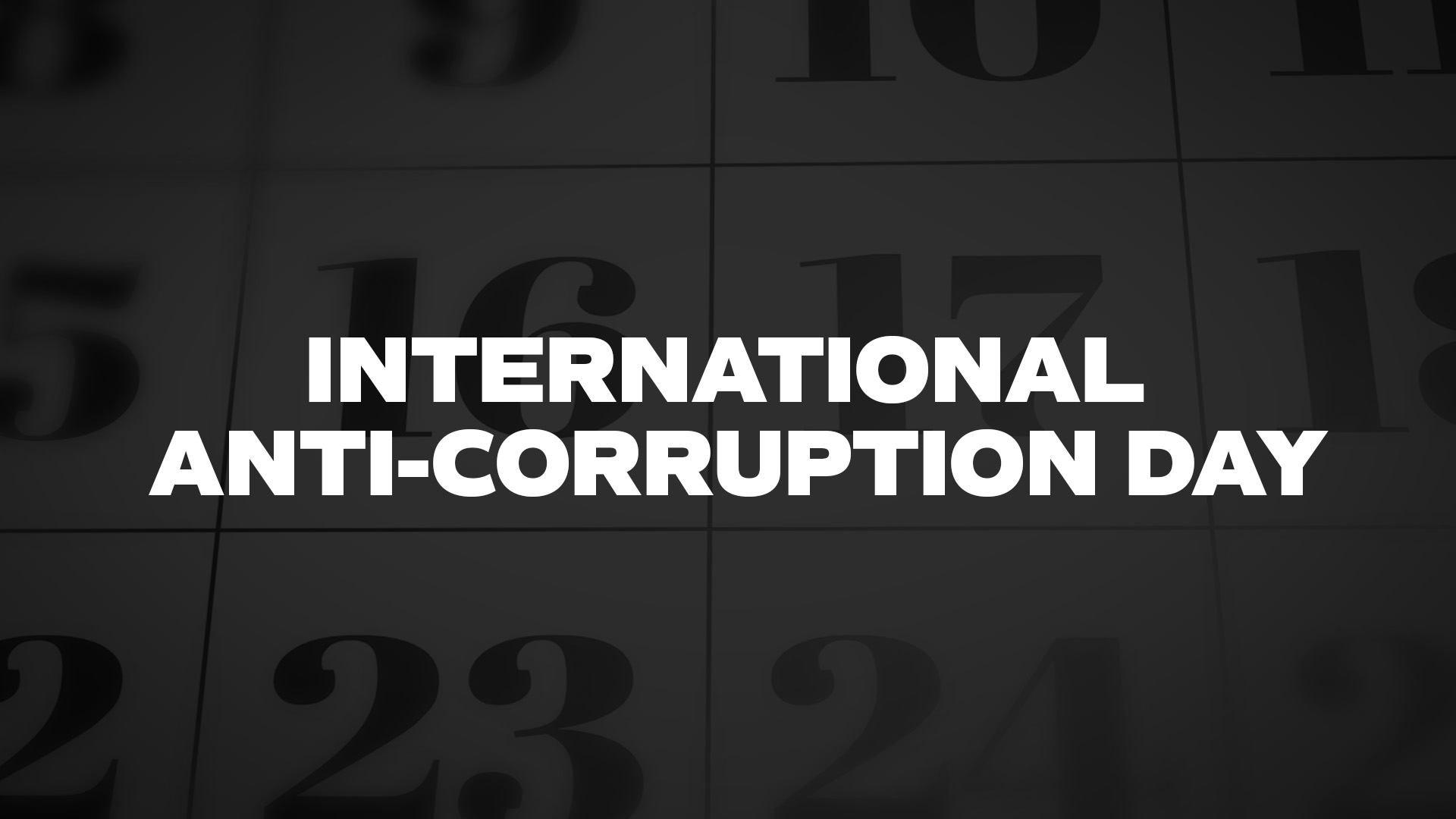 Title image for International Anti-Corruption Day