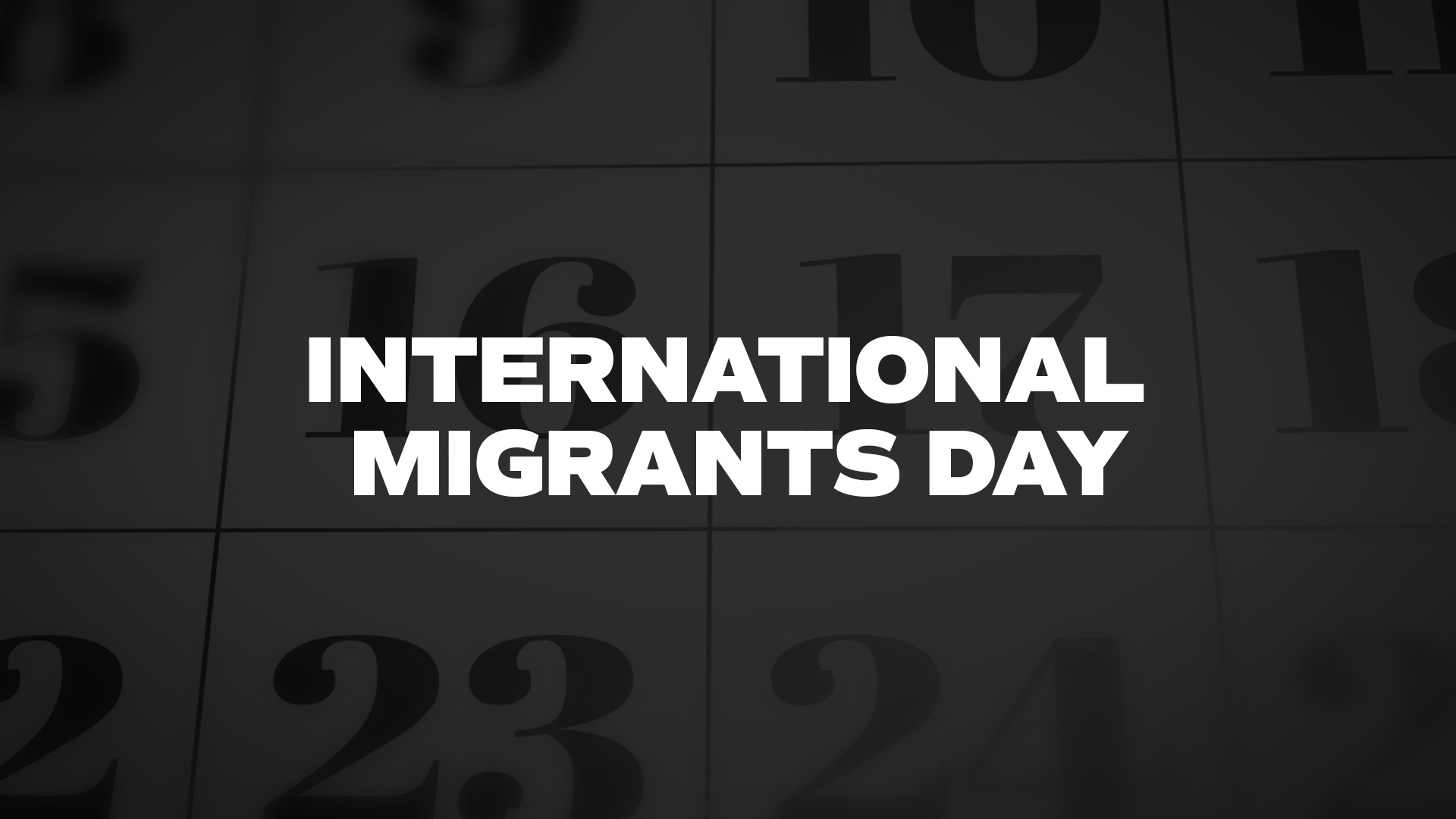 Title image for International Migrants Day