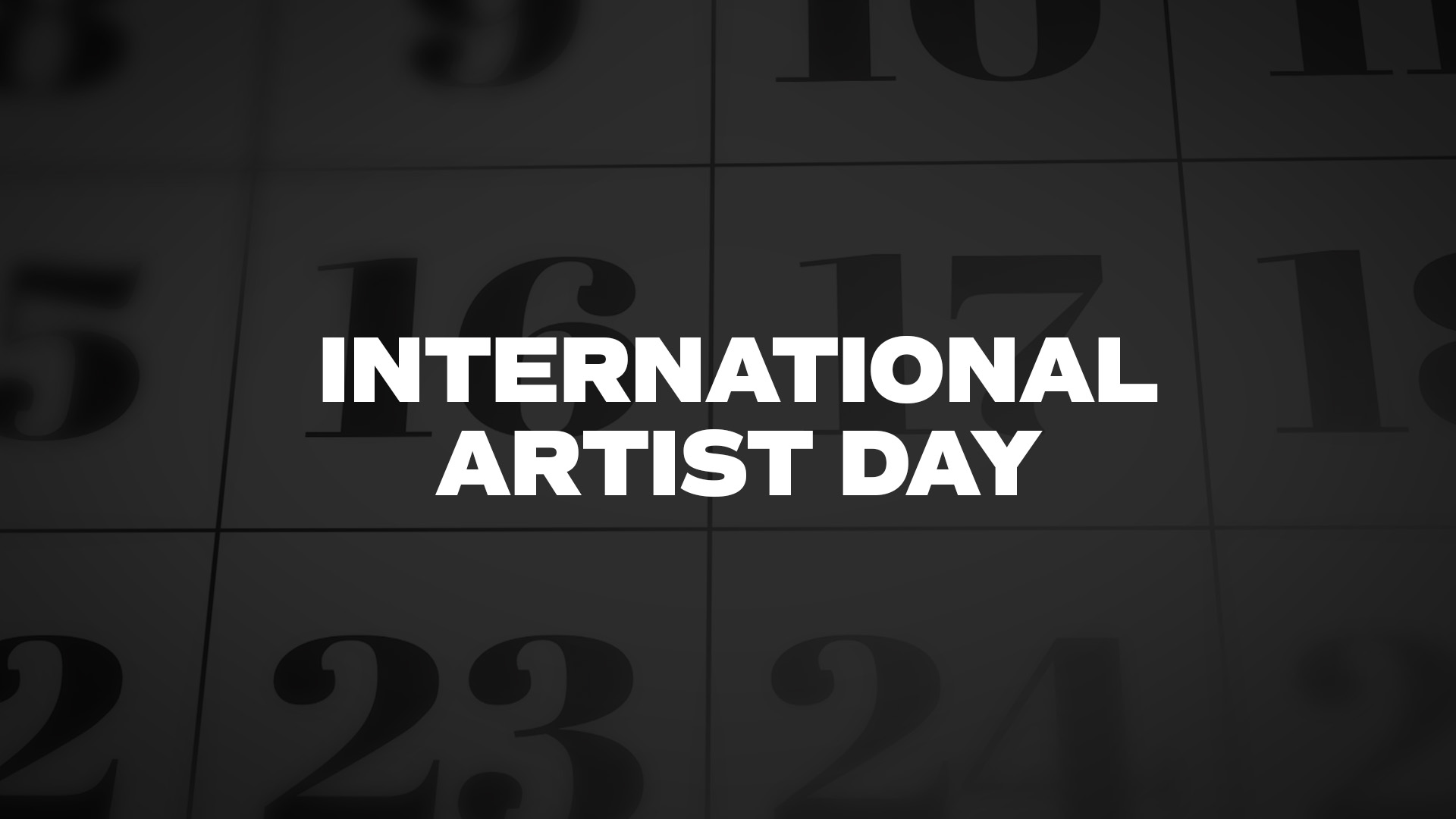 Title image for International Artist Day