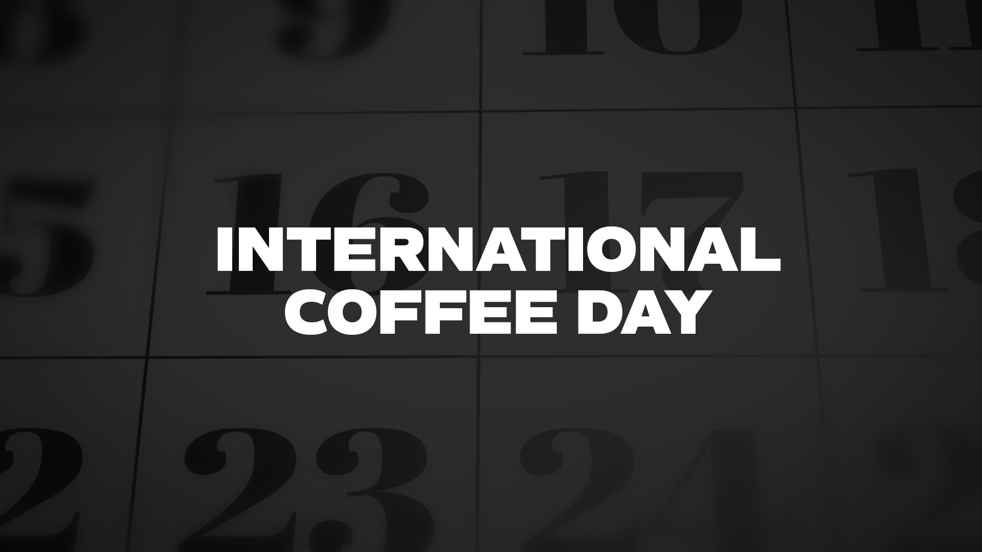 Title image for International Coffee Day