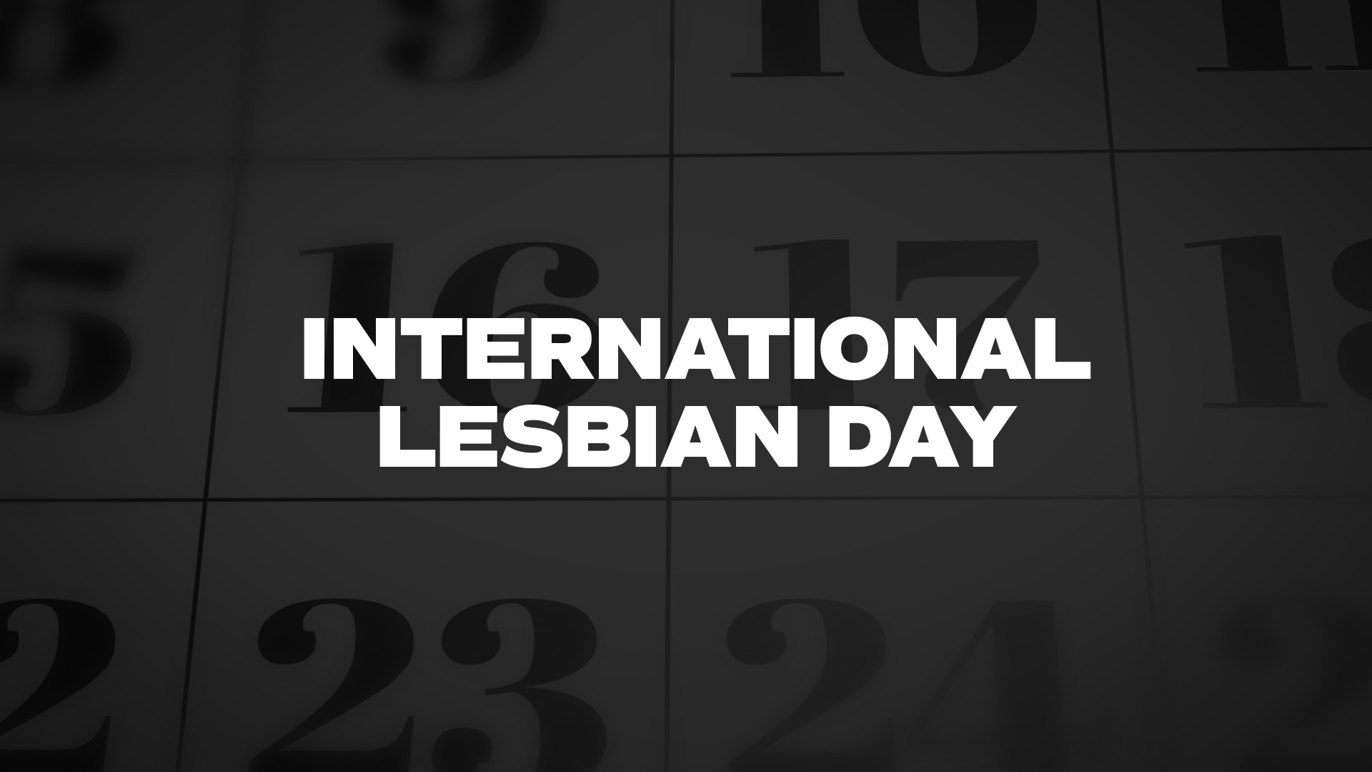Title image for International Lesbian Day