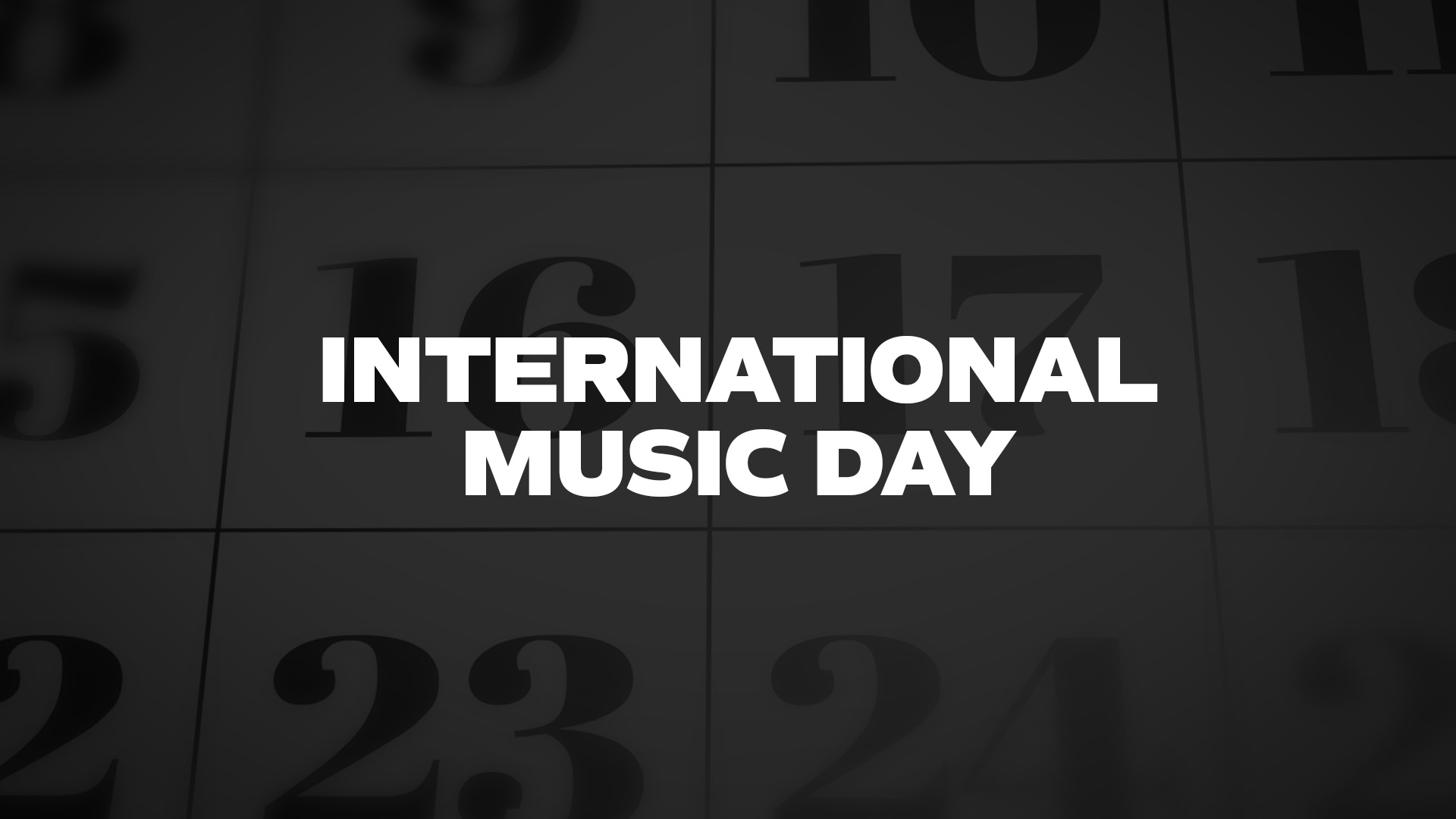 Title image for International Music Day