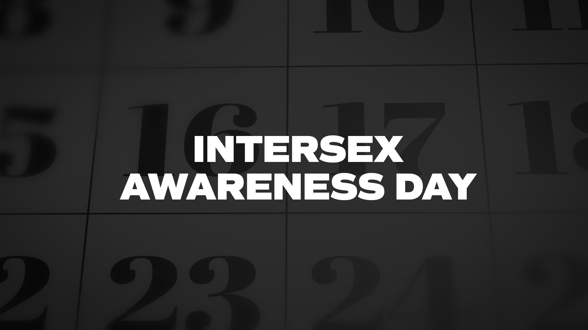 Title image for Intersex Awareness Day