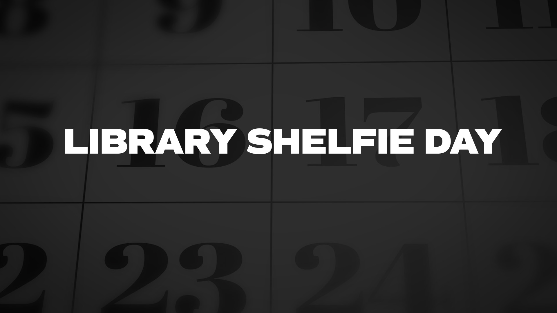 Title image for Library Shelfie Day