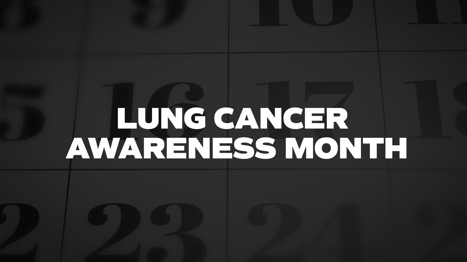 Title image for Lung Cancer Awareness Month