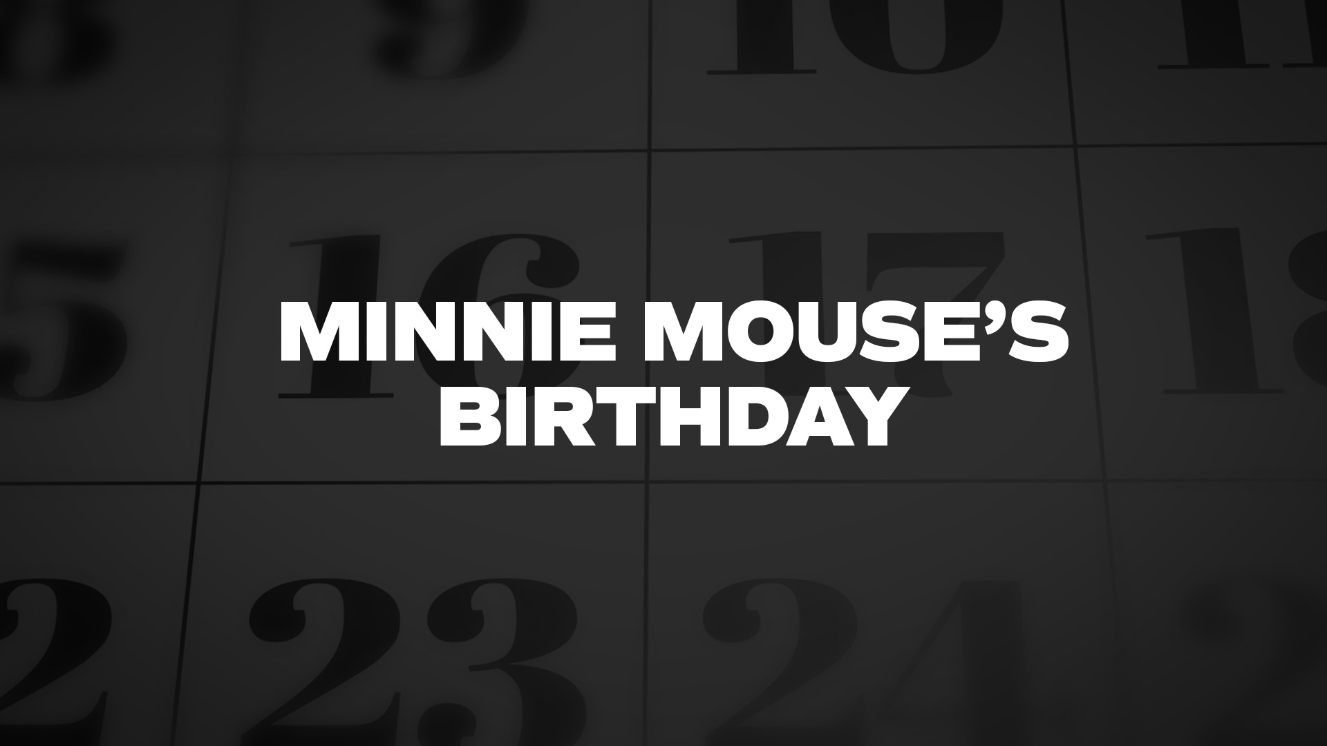 Title image for Minnie Mouse's Birthday