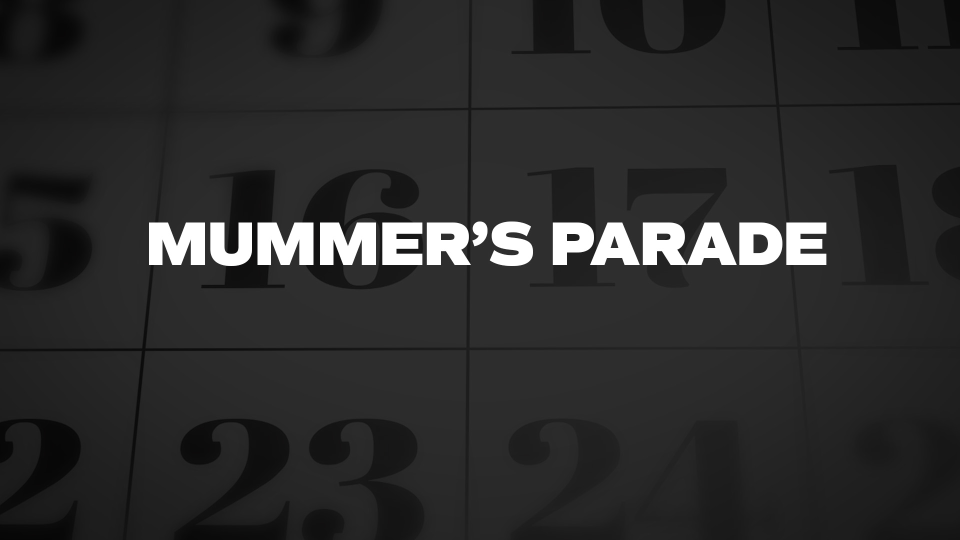 Title image for Mummer's Parade