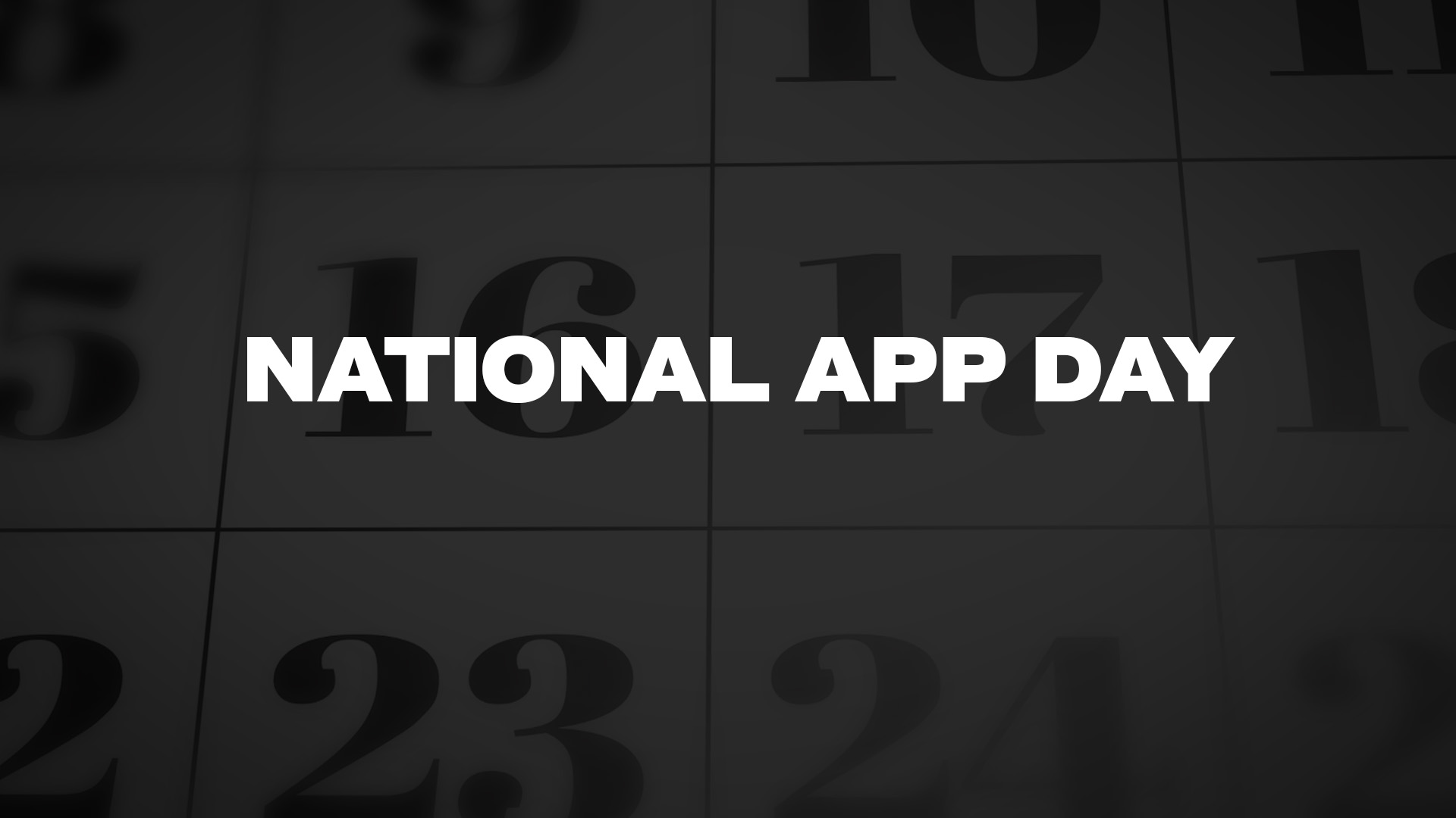 Title image for National App Day