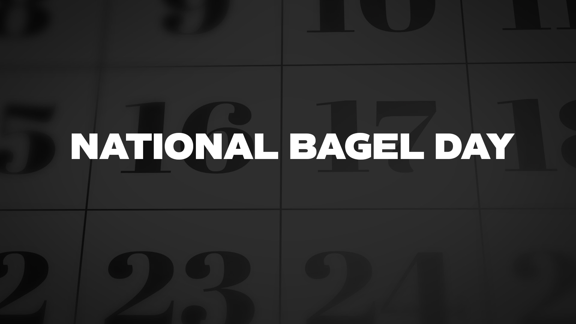 Title image for National Bagel Day