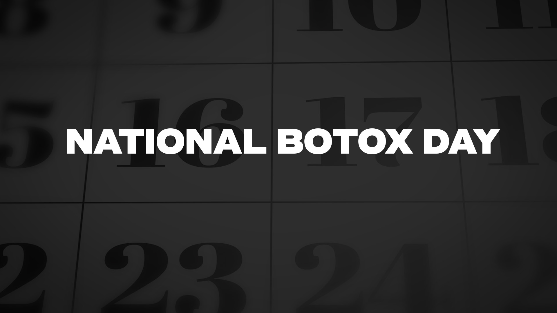 Title image for National Botox Day