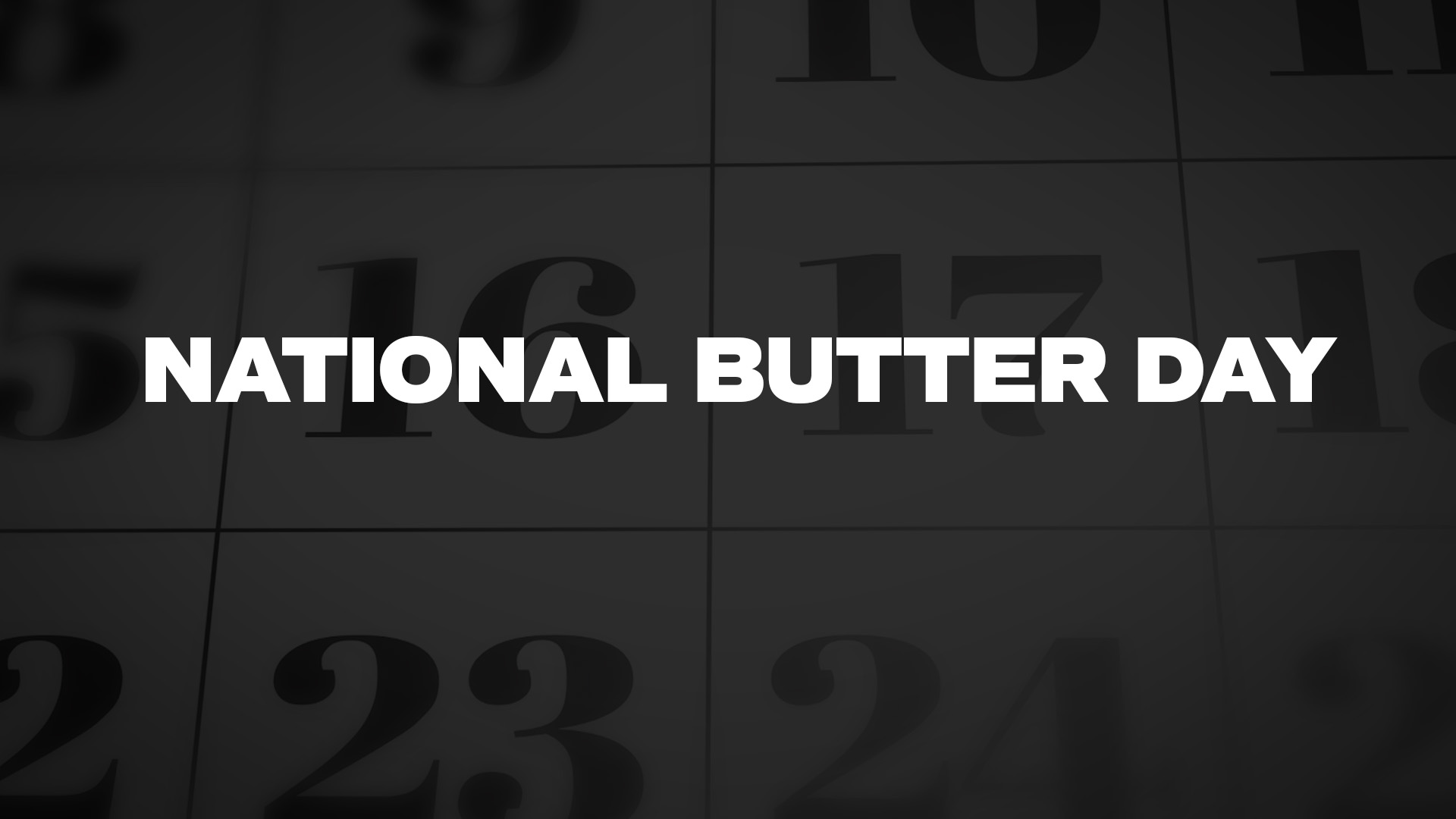 Title image for National Butter Day