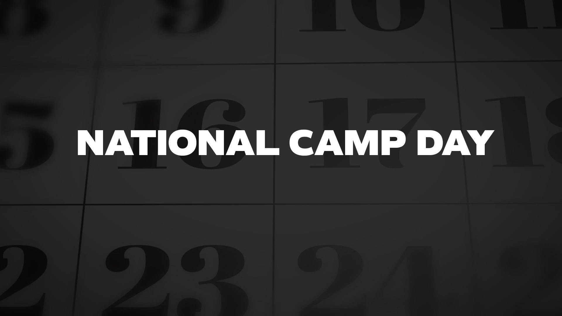 Title image for National Camp Day