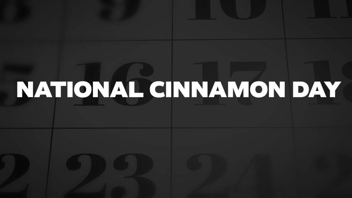 NATIONALCINNAMONDAY List Of National Days