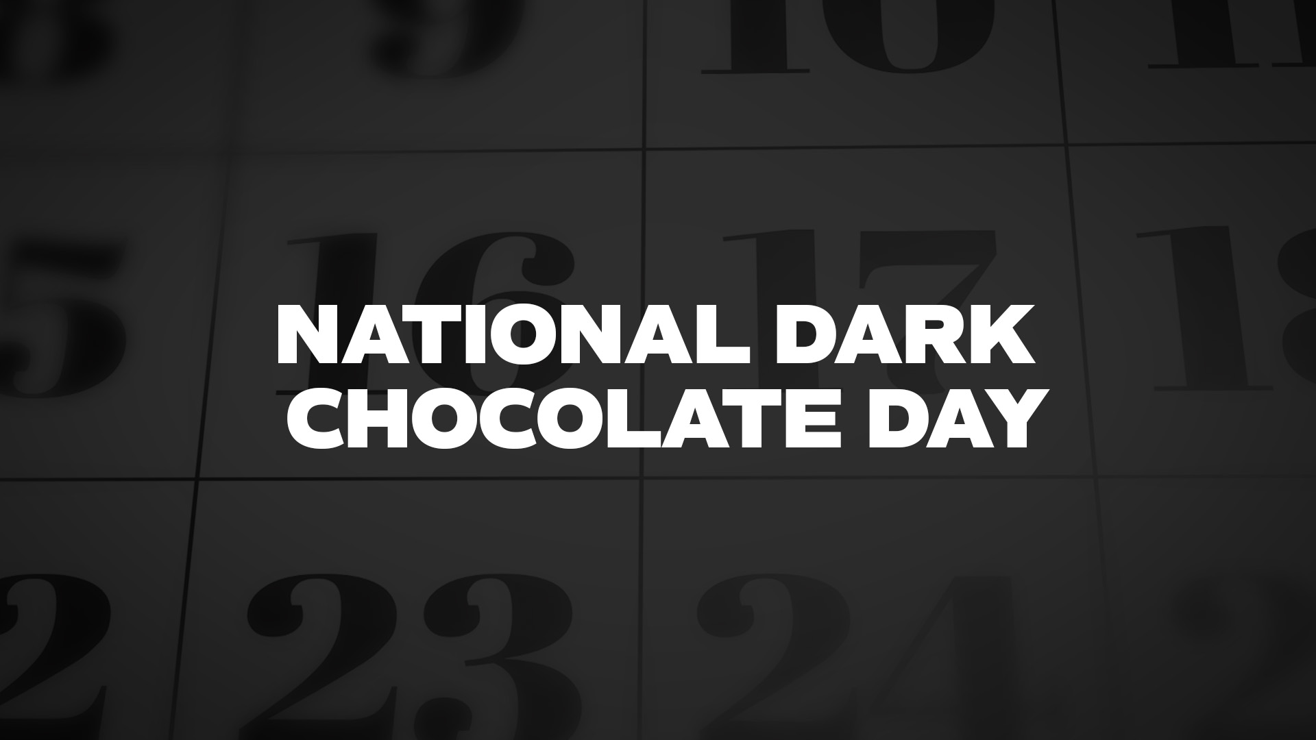 Title image for National Dark Chocolate Day