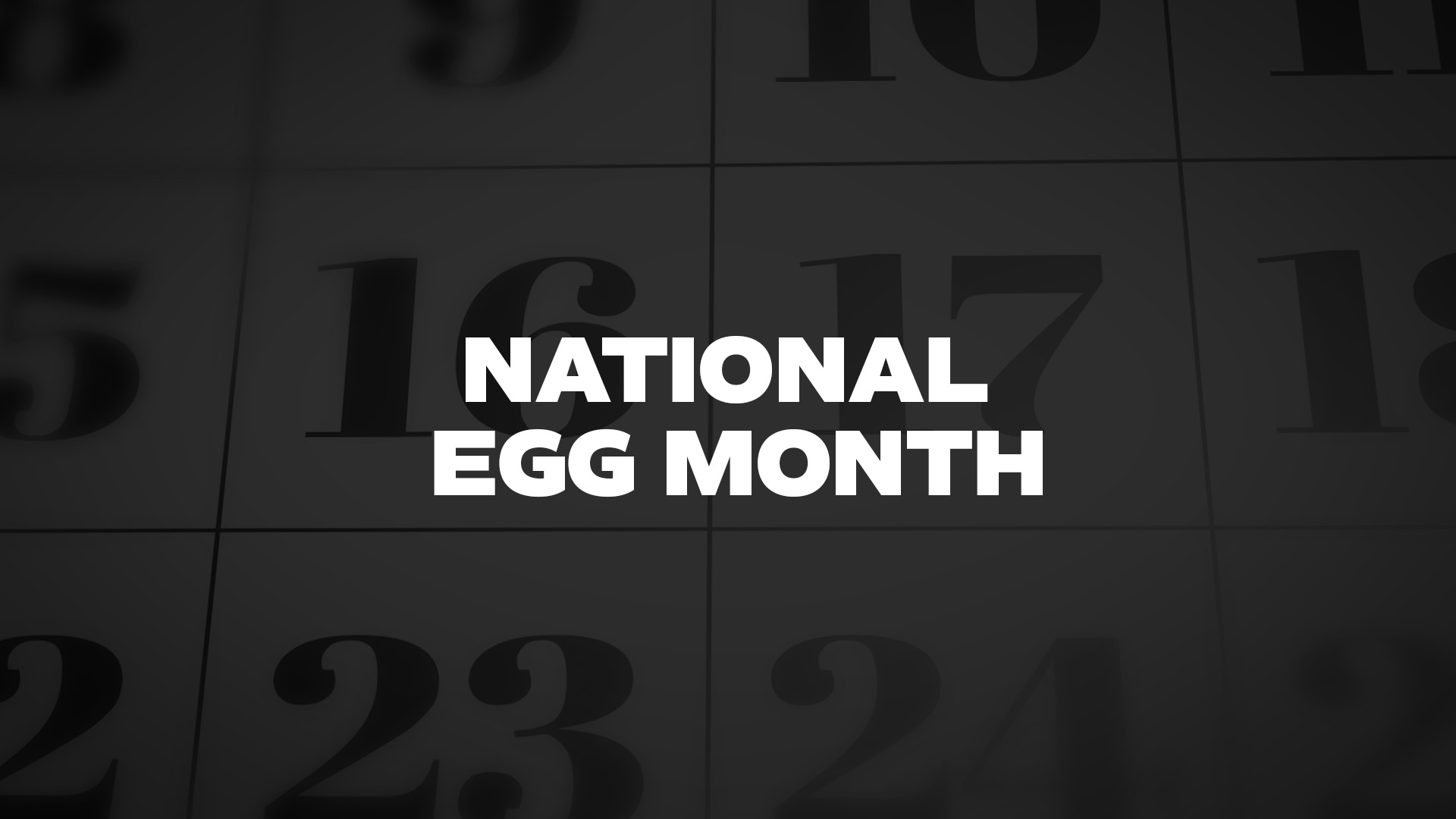 Title image for National Egg Month