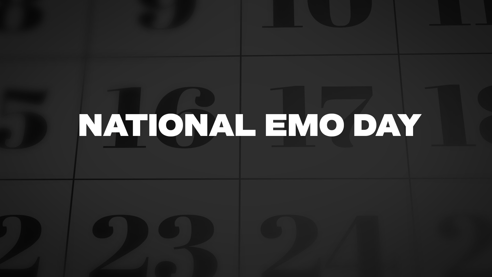 Title image for National Emo Day