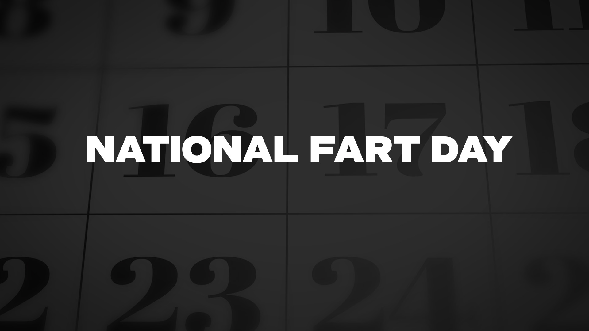 Title image for National Fart Day