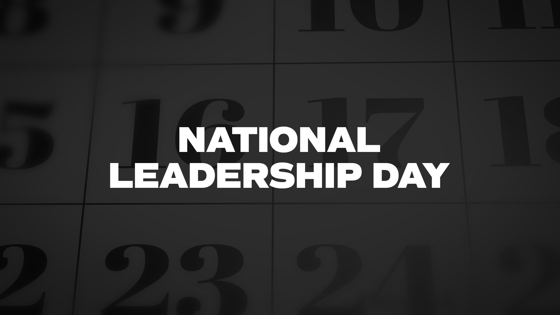Title image for National Leadership Day