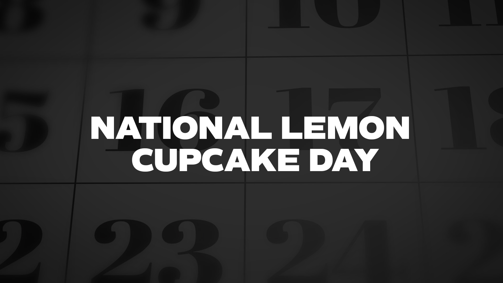 Title image for National Lemon Cupcake Day