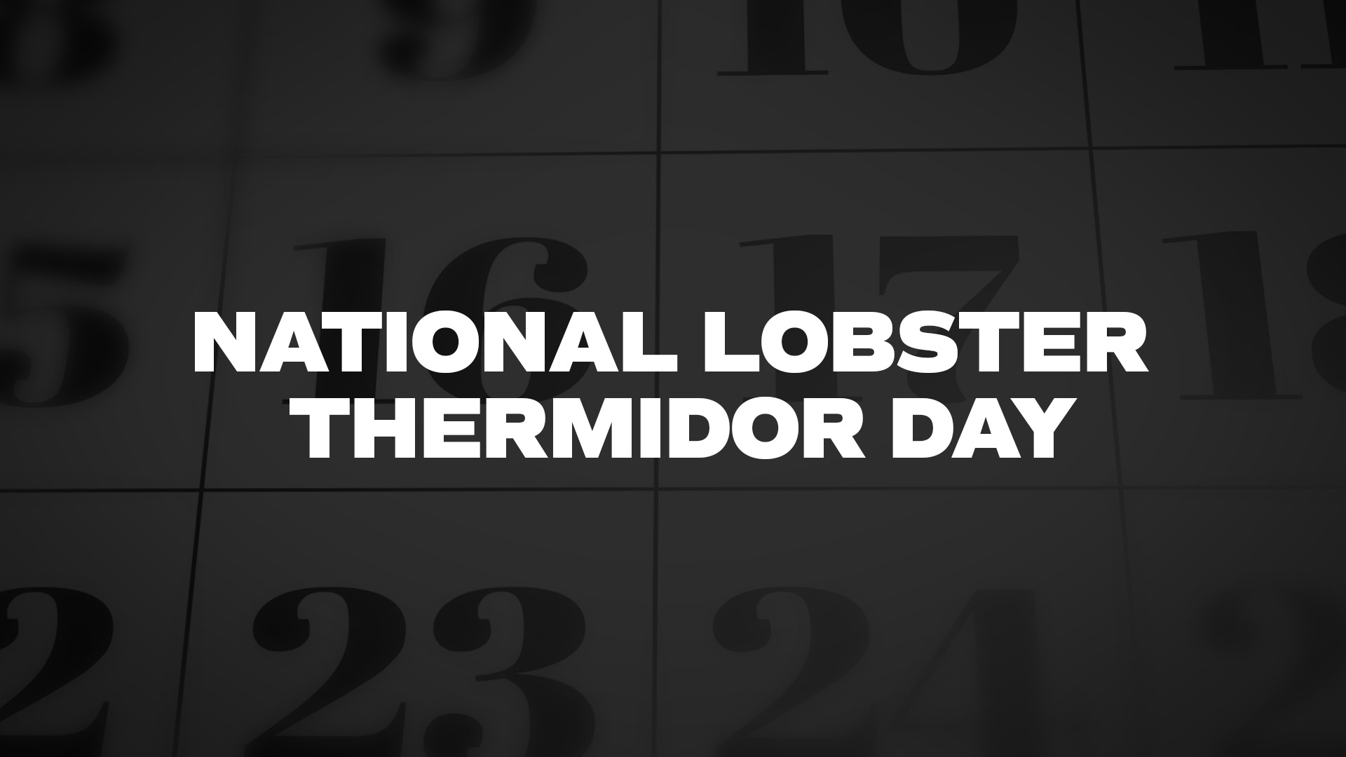 Title image for National Lobster Thermidor Day