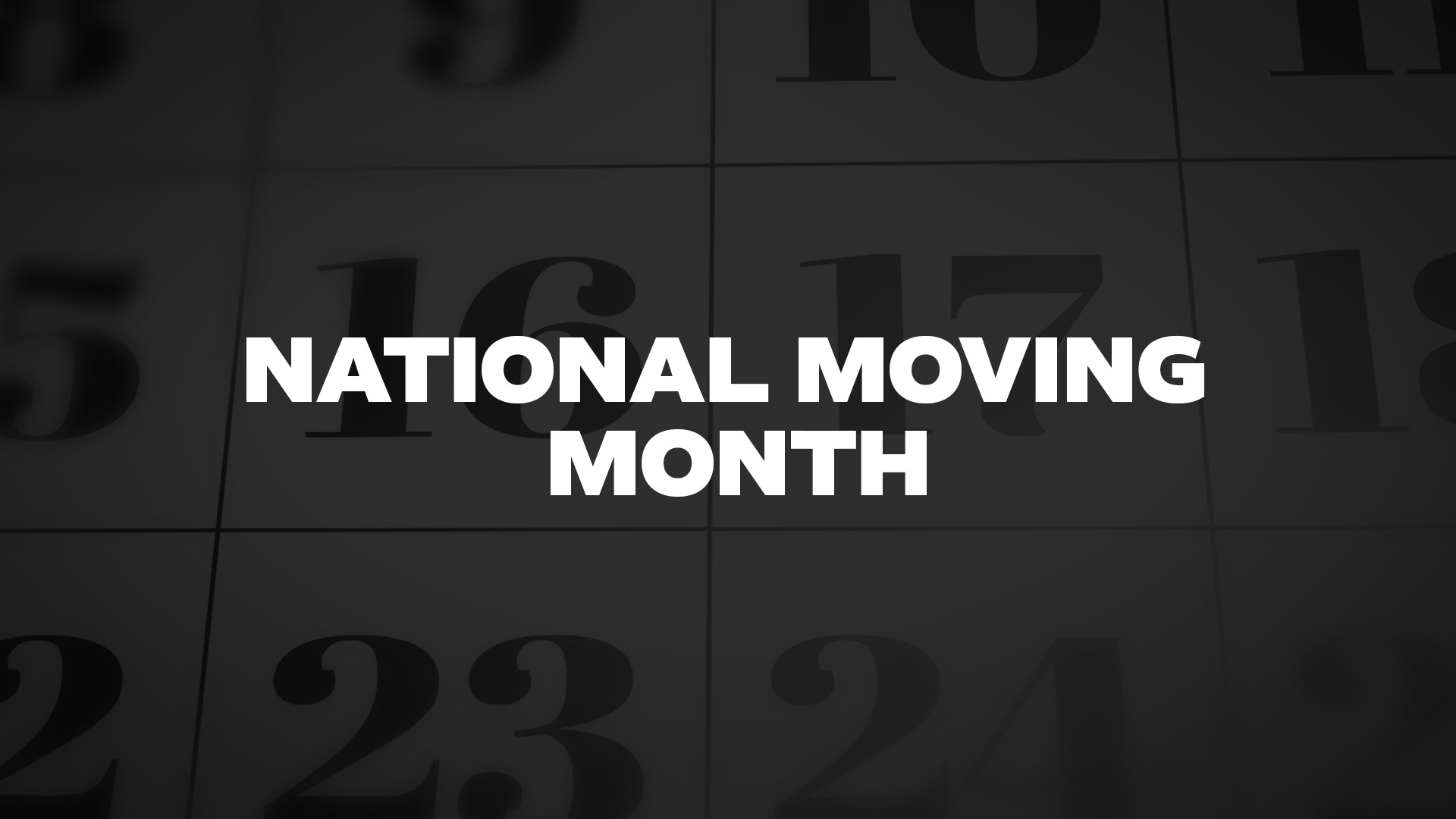 Title image for National Moving Month