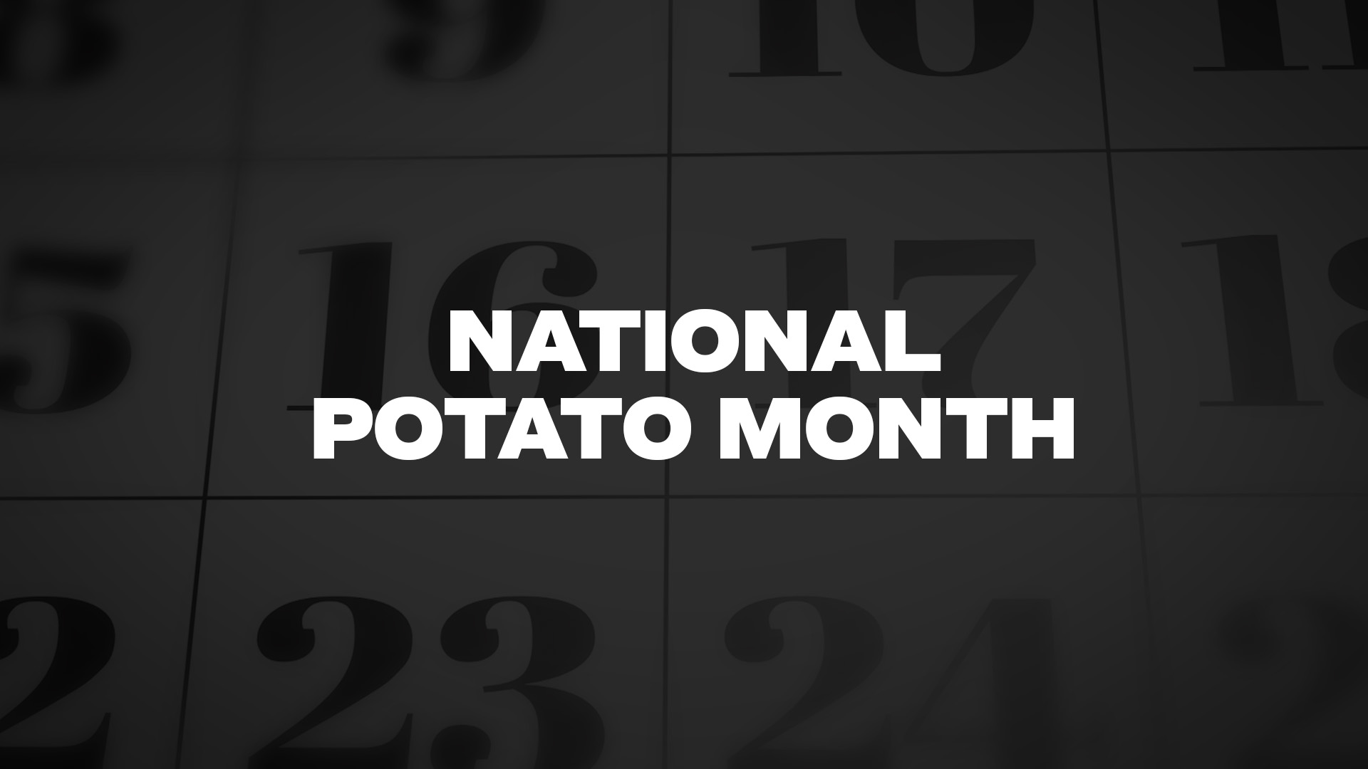 Title image for National Potato Month