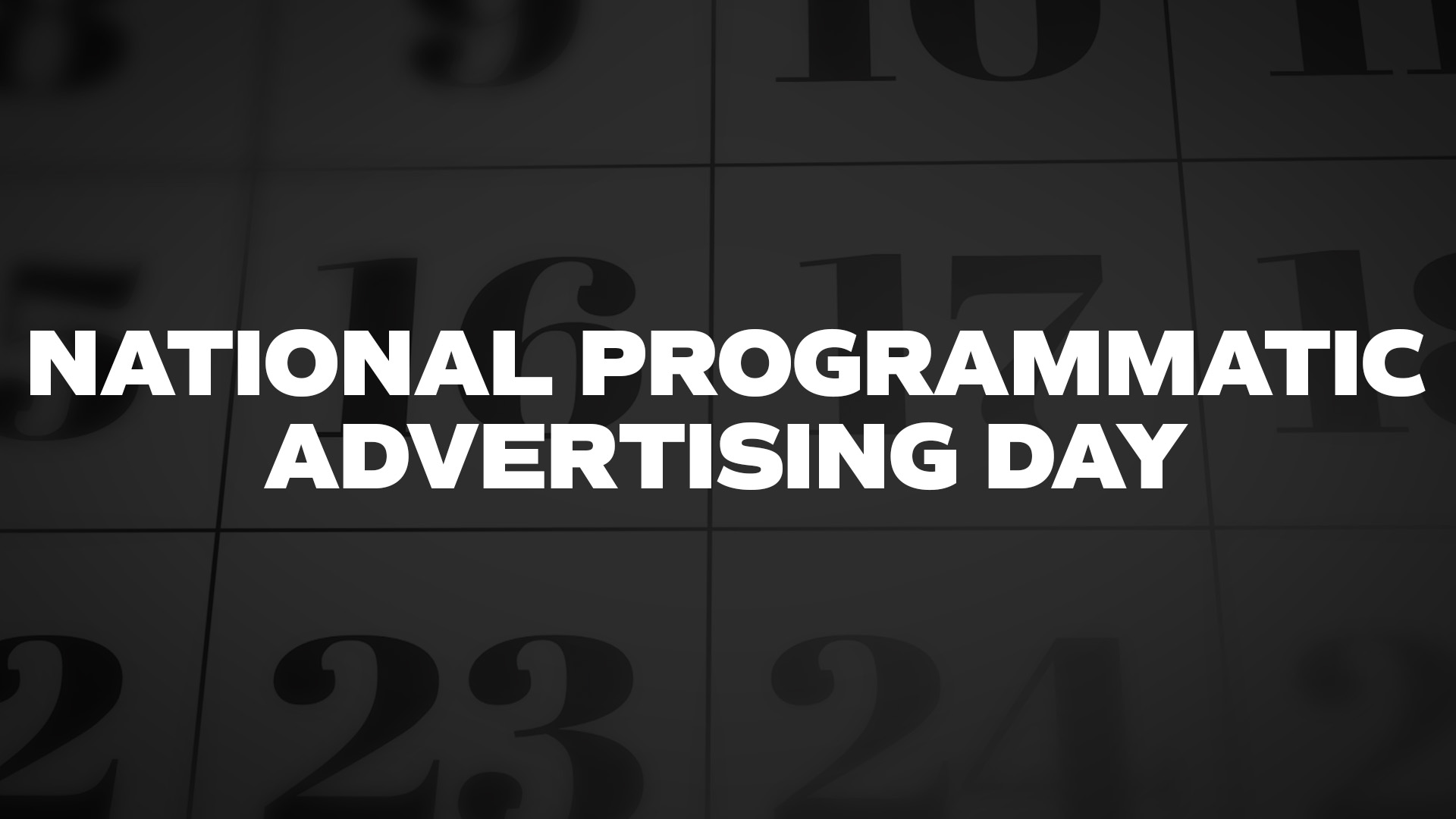 Title image for National Programmatic Advertising Day