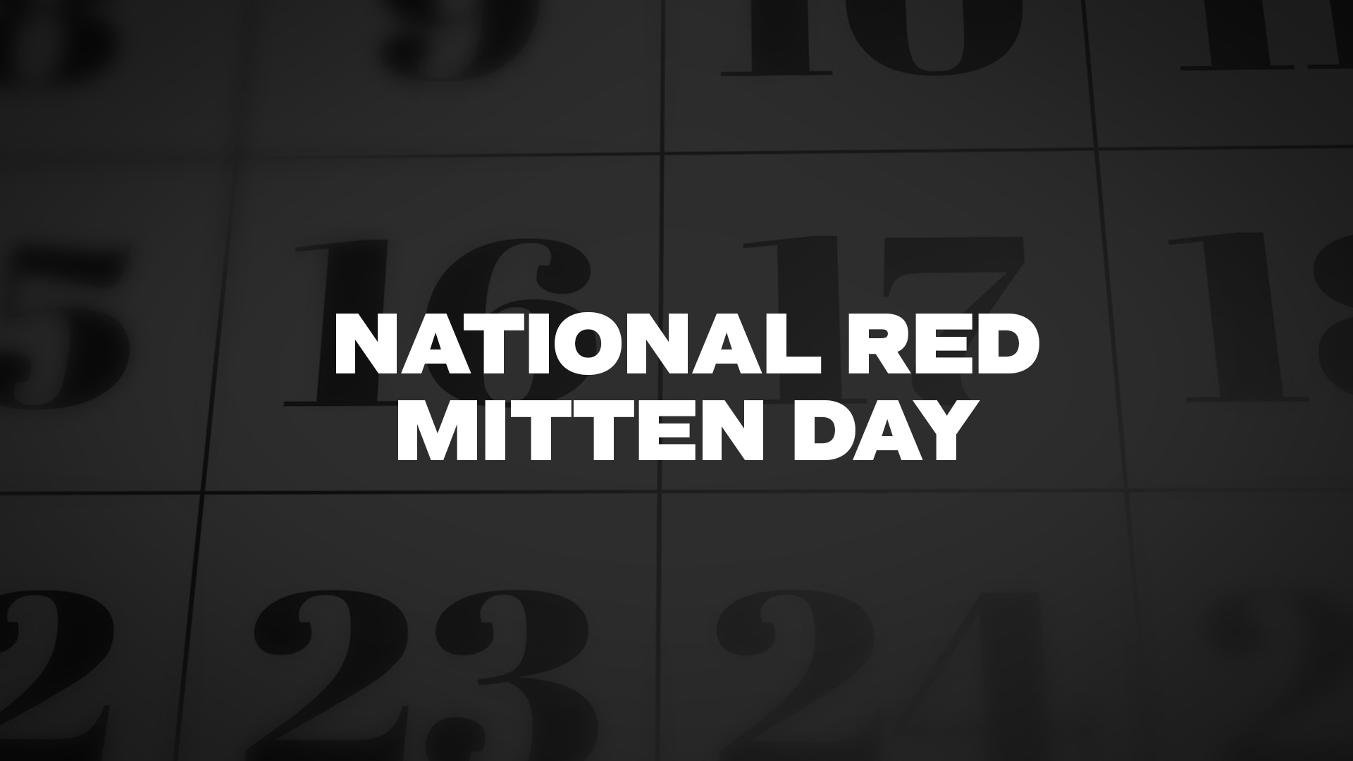 Title image for National Red Mitten Day