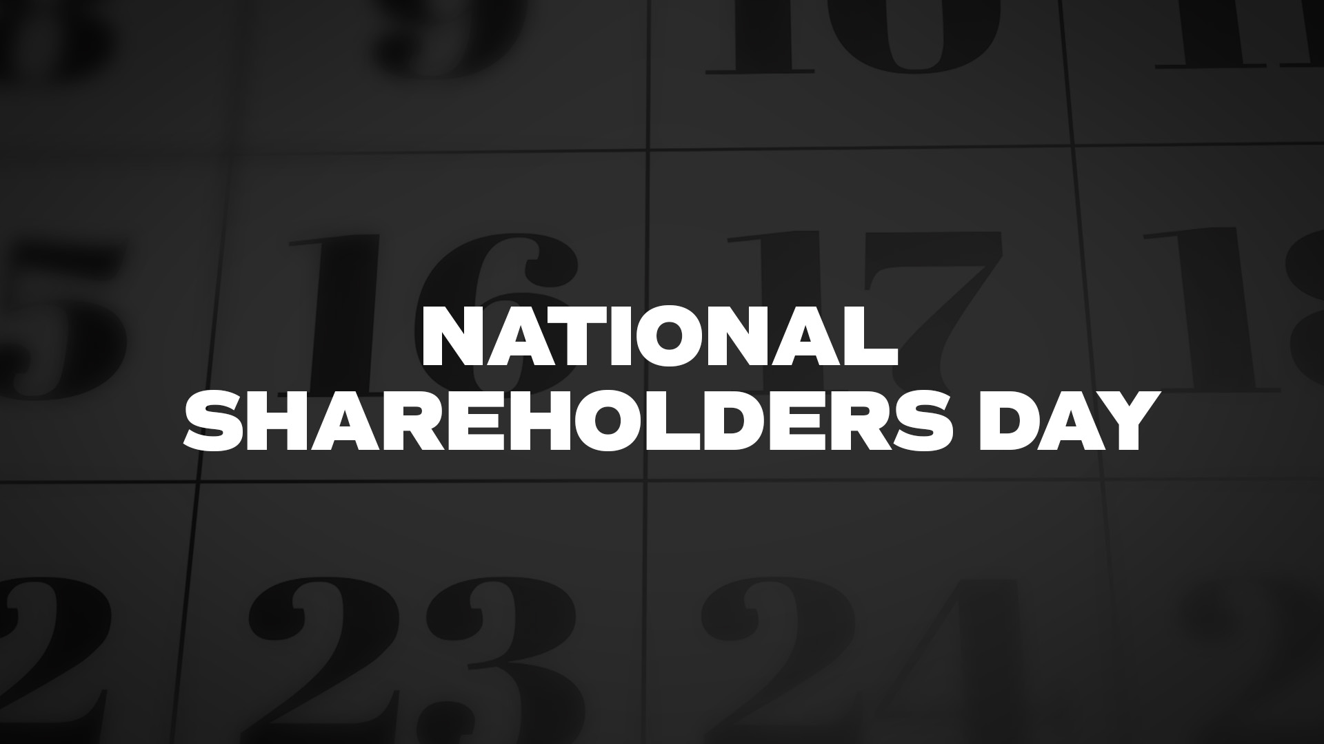 Title image for National Shareholders Day