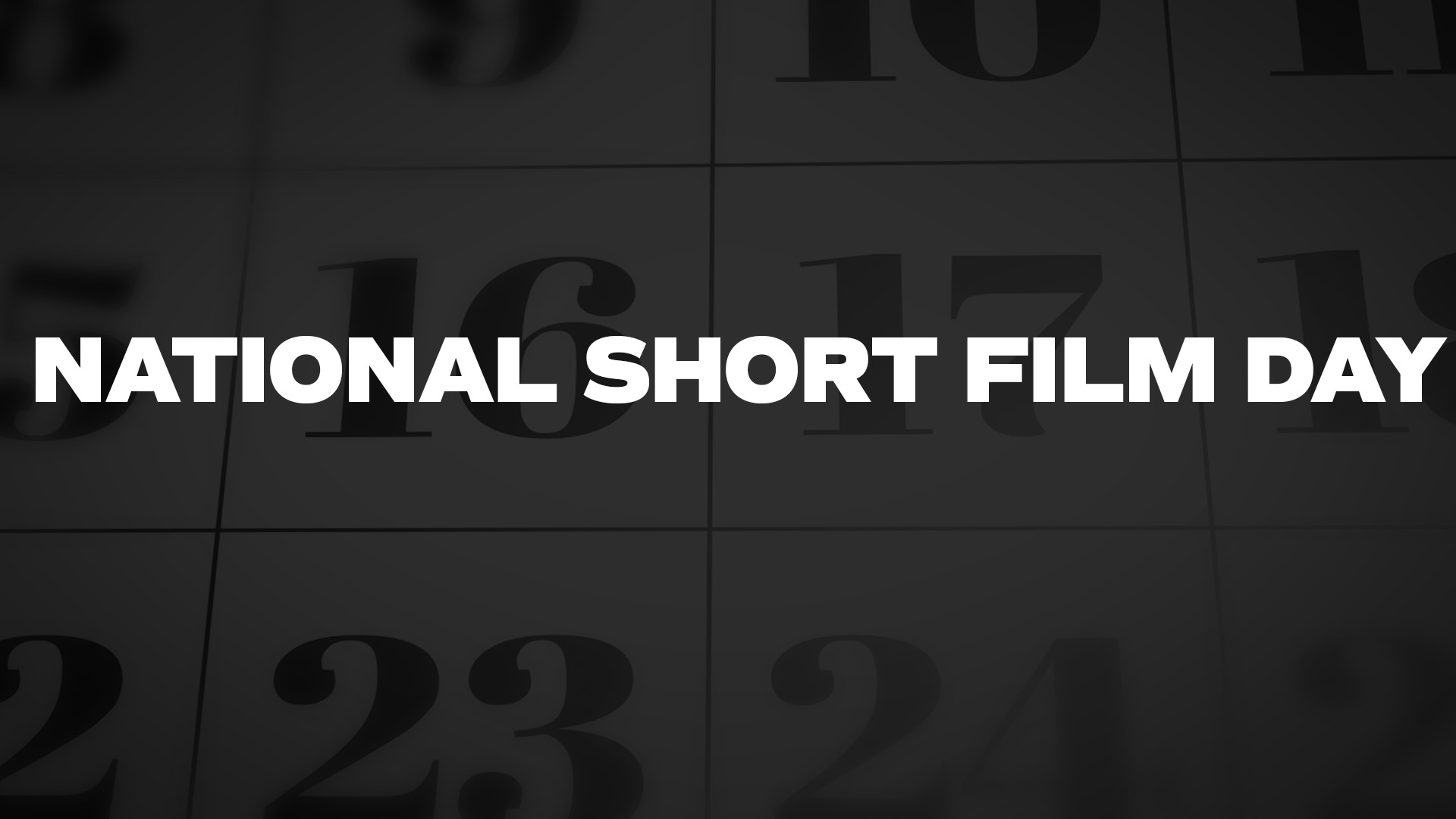 Title image for National Short Film Day